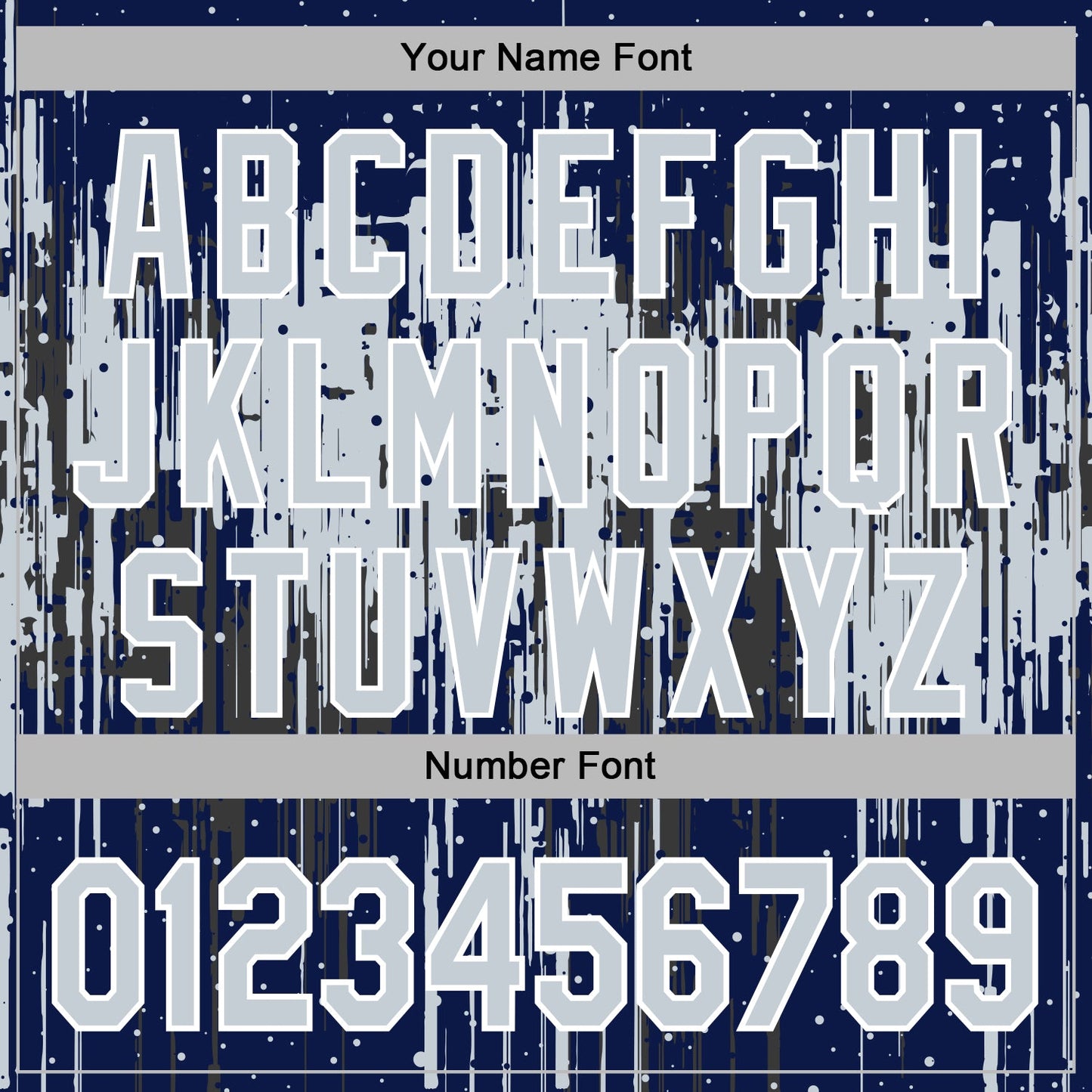 Custom Stitched Navy Silver-White Dripping Splatter Sports Pullover Sweatshirt Hoodie