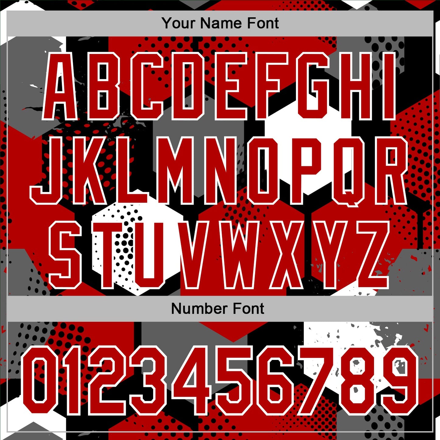 Custom Stitched Black Red-White Geometric Shape Pattern Sports Pullover Sweatshirt Hoodie