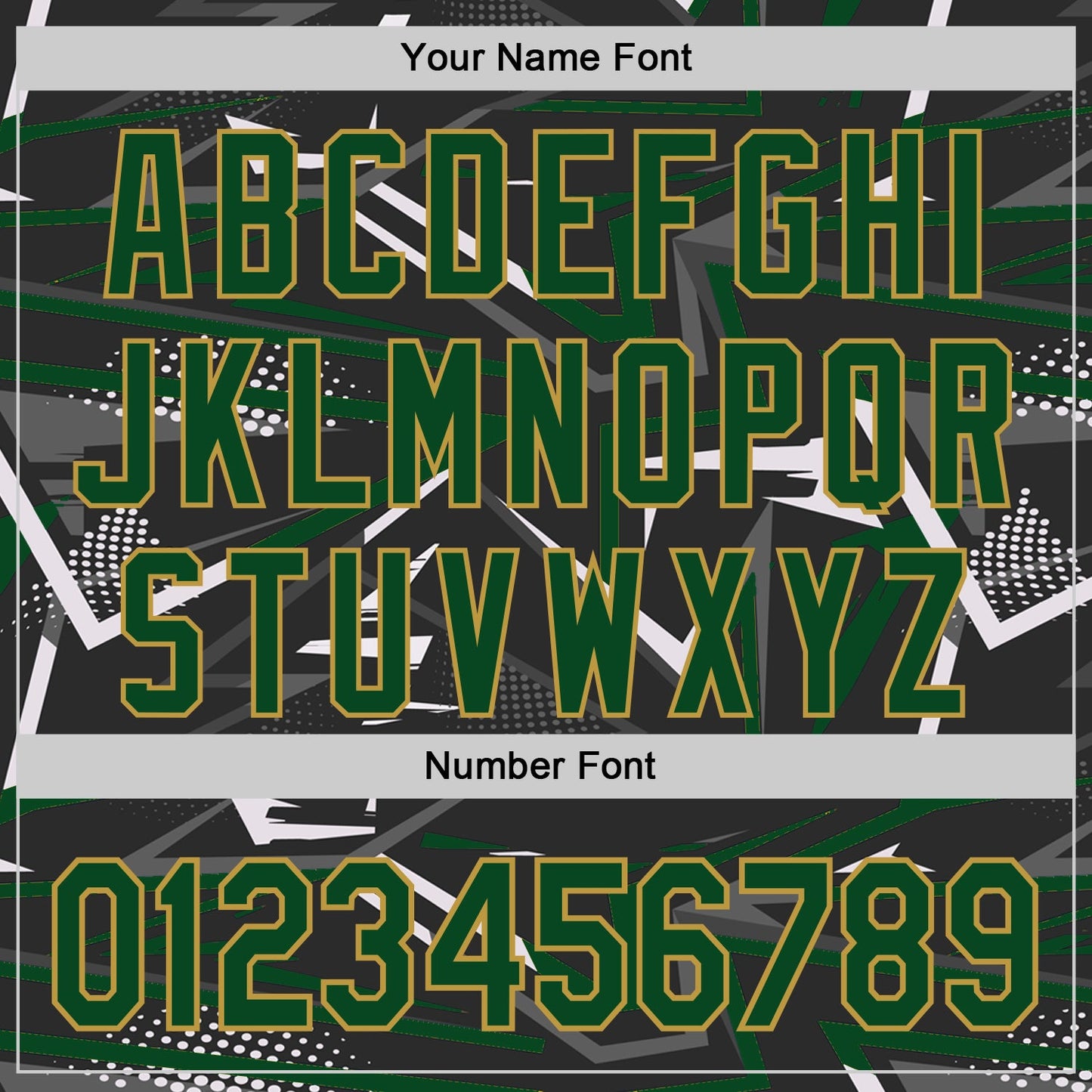 Custom Stitched Black Green Old Gold-White 3D Pattern Design Line Sports Pullover Sweatshirt Hoodie