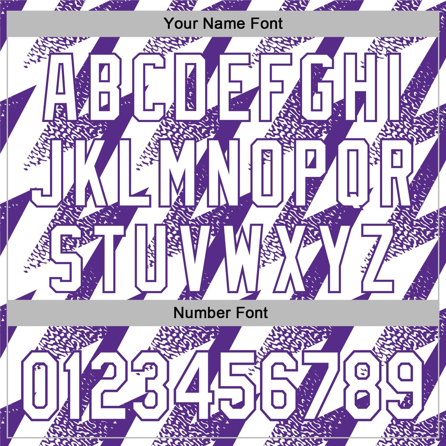 Custom Stitched White Purple Zigzag Shape Sports Pullover Sweatshirt Hoodie