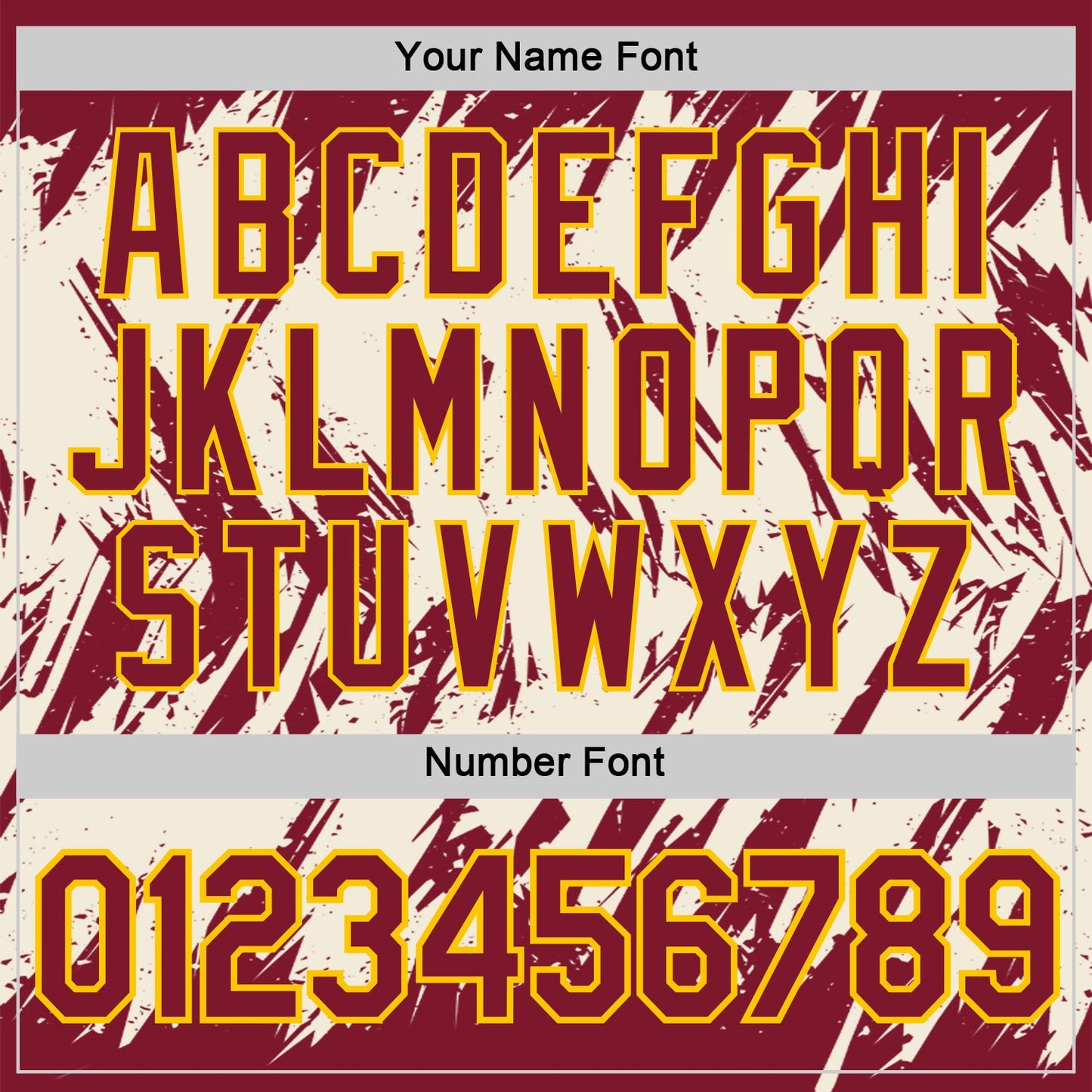 Custom Crimson Cream-Yellow Torn Sharp Brush Stroke Splatter Performance T-Shirt