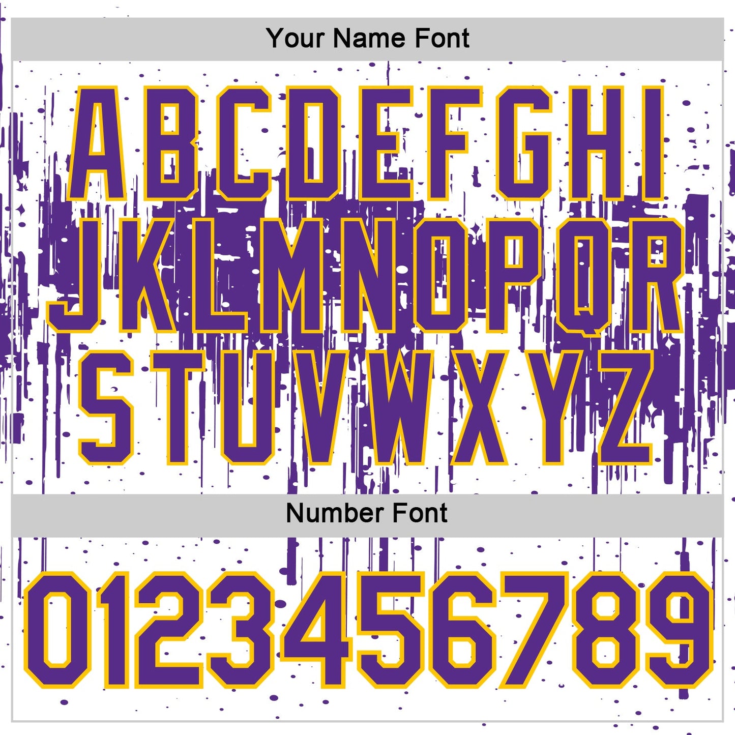 Custom White Purple-Yellow Dripping Splatter Paint Performance T-Shirt