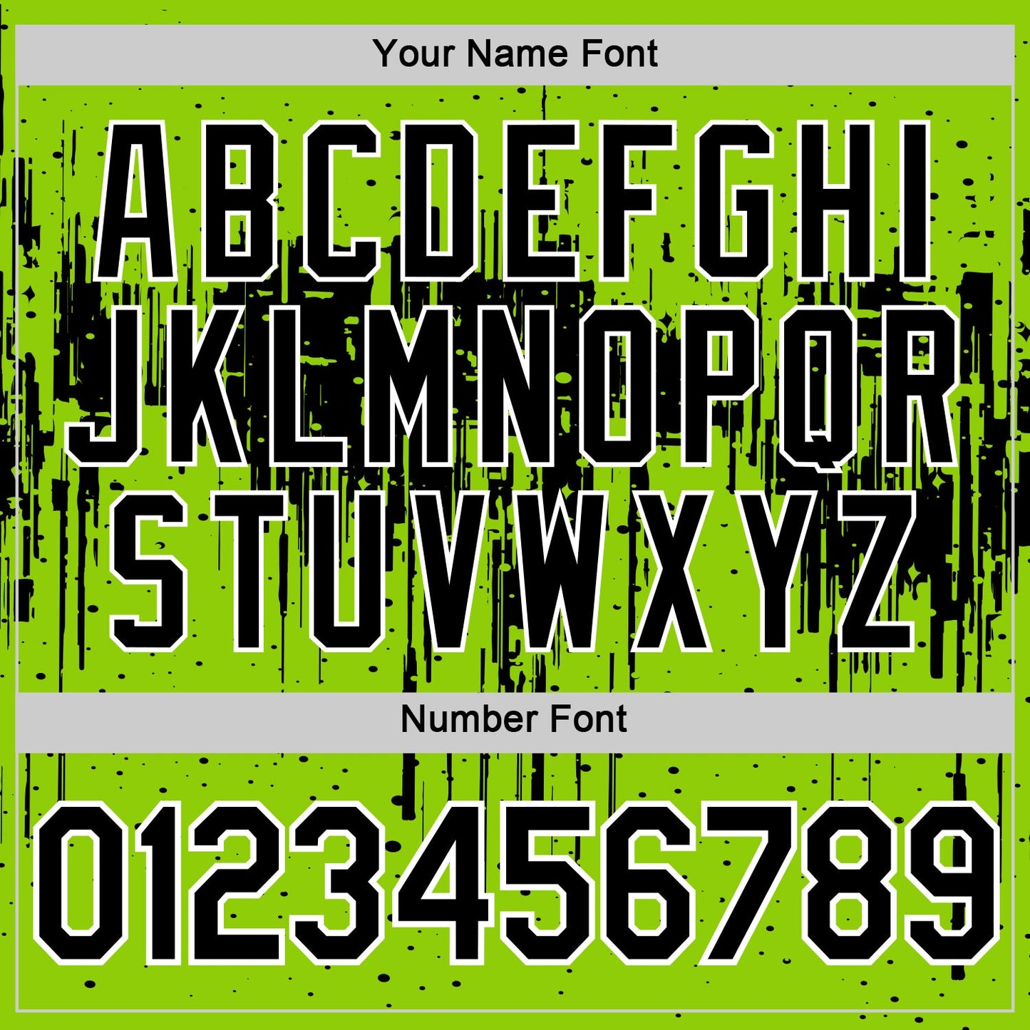 Custom Neon Green Black-White Dripping Splatter Paint Performance T-Shirt