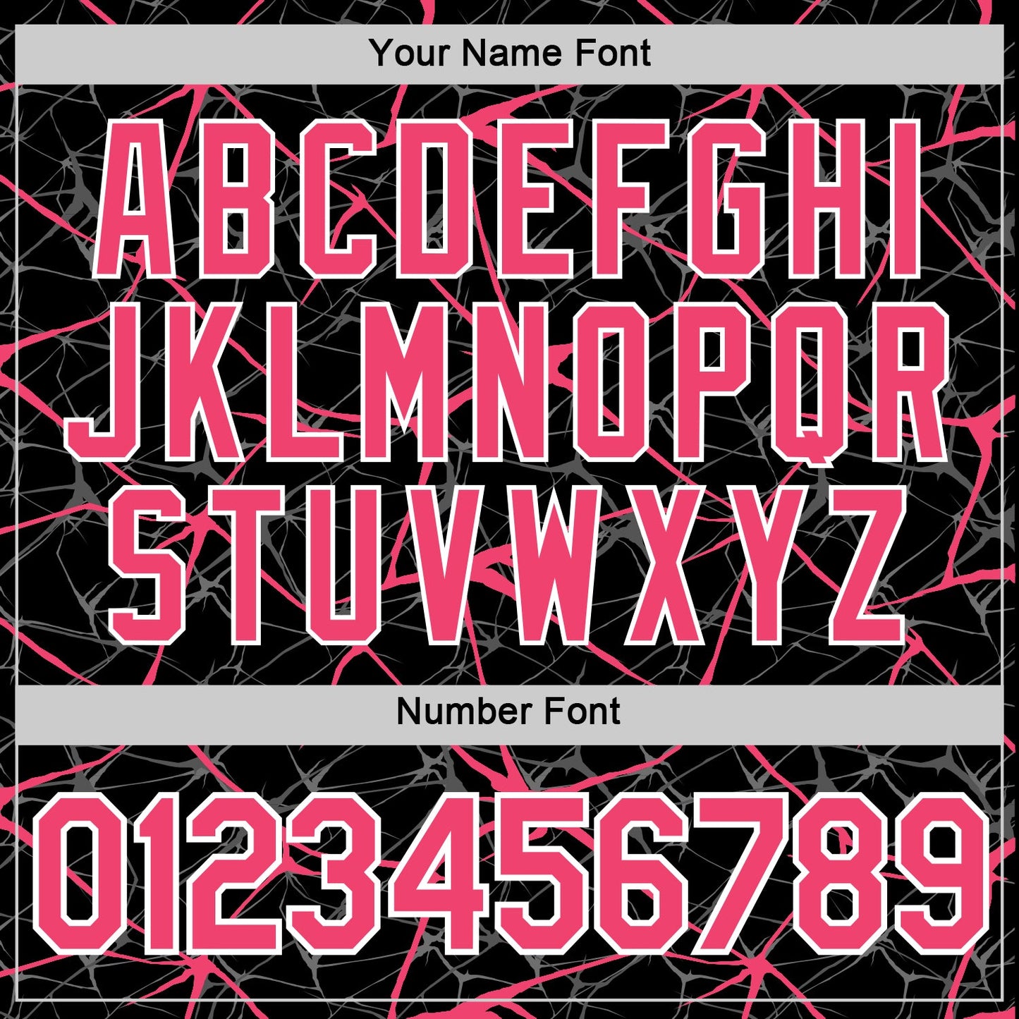 Custom Black Neon Pink Gray-White Abstract Network Crackle Performance T-Shirt