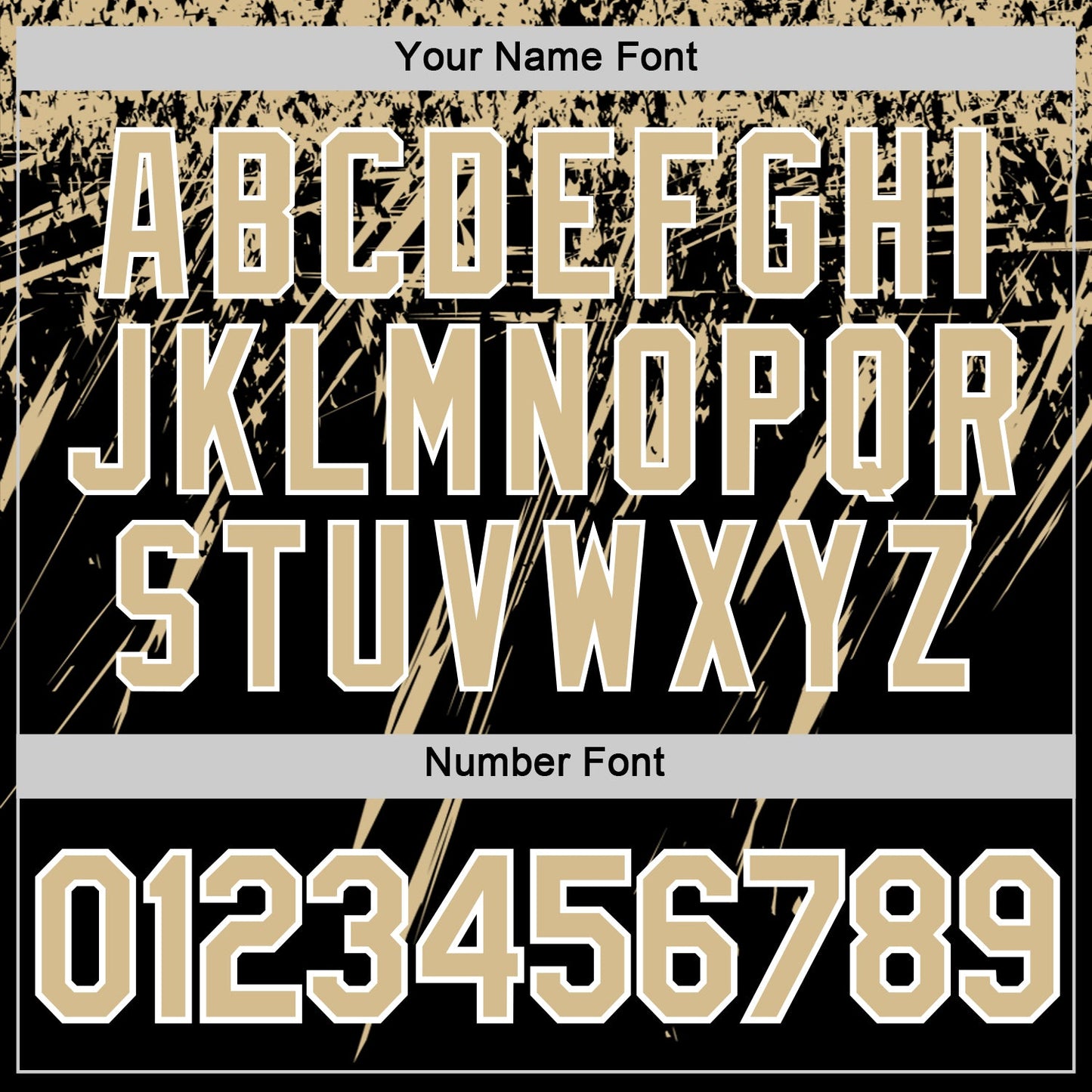 Custom Black Vegas Gold-White Distressed Scratch Brush Stroke Performance T-Shirt