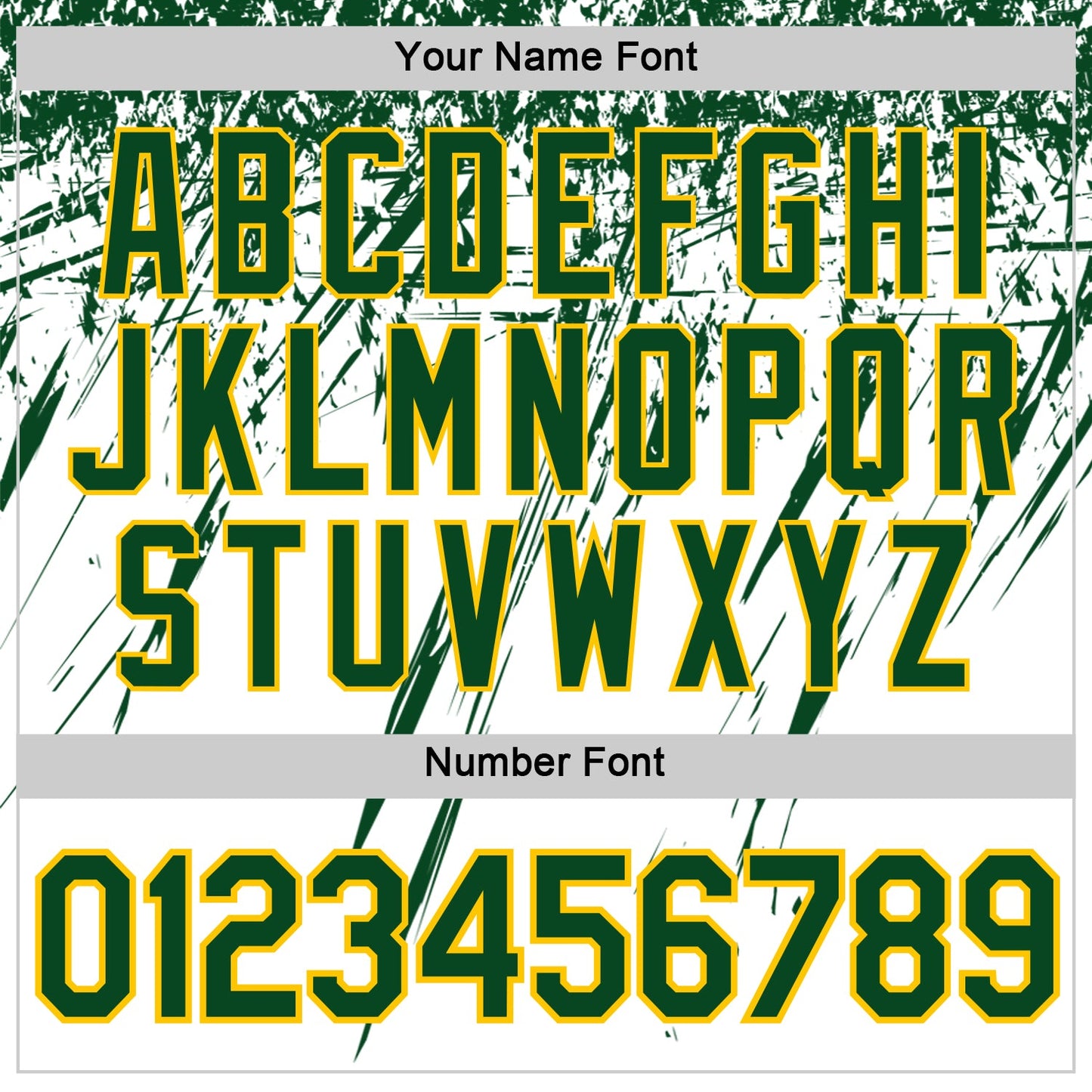 Custom White Green-Yellow Distressed Scratch Brush Stroke Performance T-Shirt