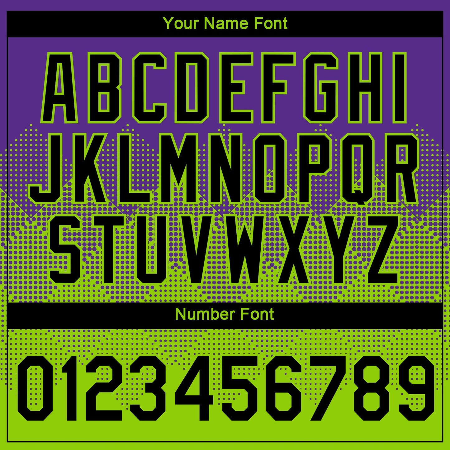 Custom Purple Black-Neon Green 3D Pattern Design Gradient Square Shapes Performance T-Shirt