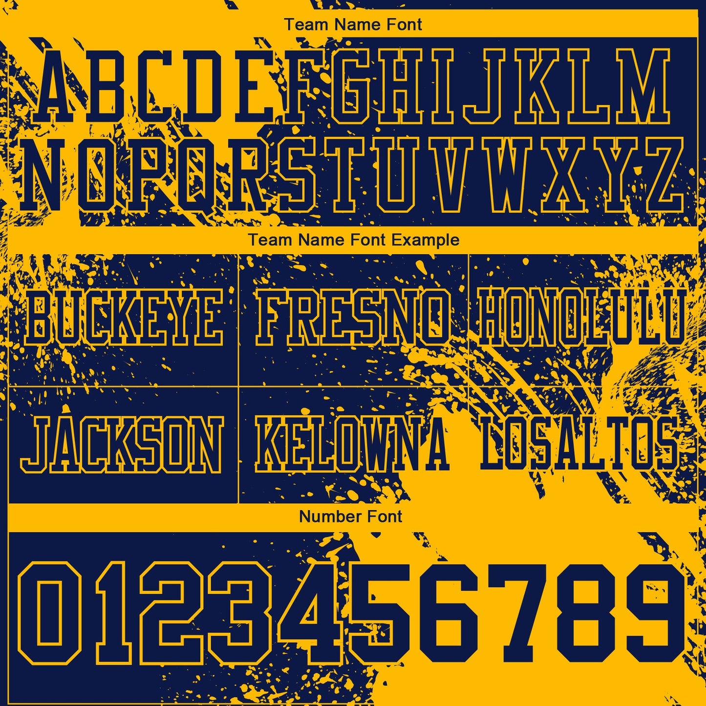 Custom Navy Gold 3D Pattern Abstract Brush Stroke Authentic Football Jersey