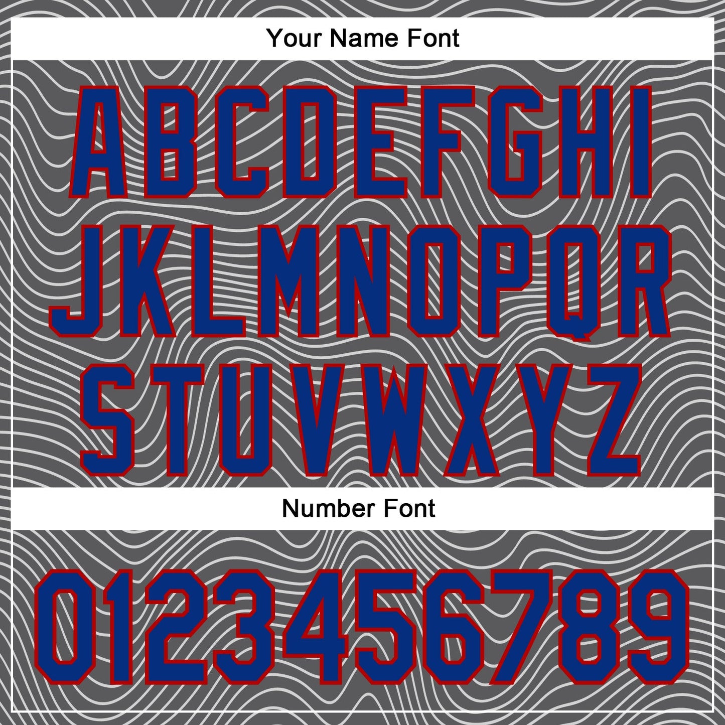 Custom Stitched Navy Royal Red-White 3D Pattern Design Wave Distorted Line Sports Pullover Sweatshirt Hoodie