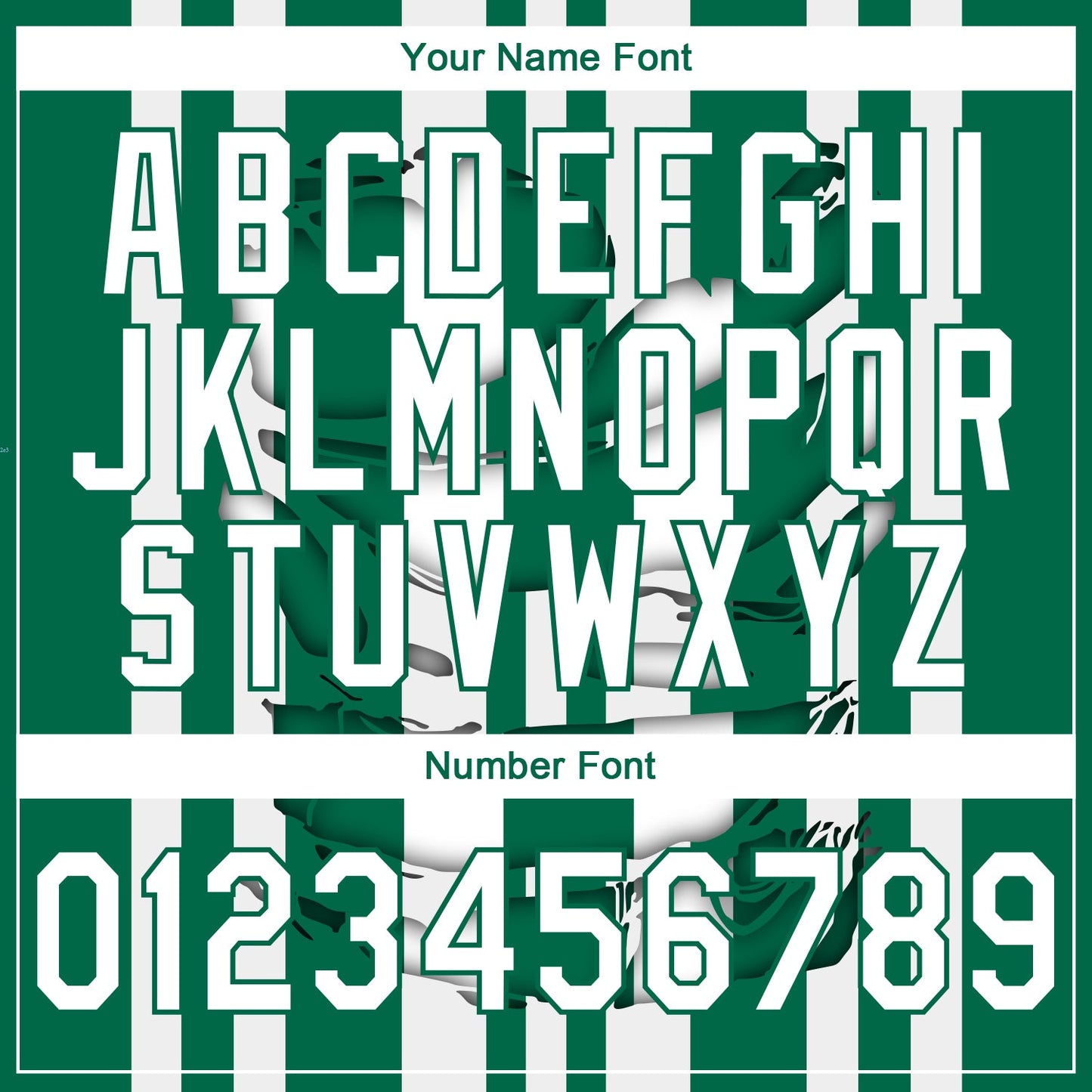 Custom Stitched Kelly Green White 3D Pattern Design Stripe Sports Pullover Sweatshirt Hoodie