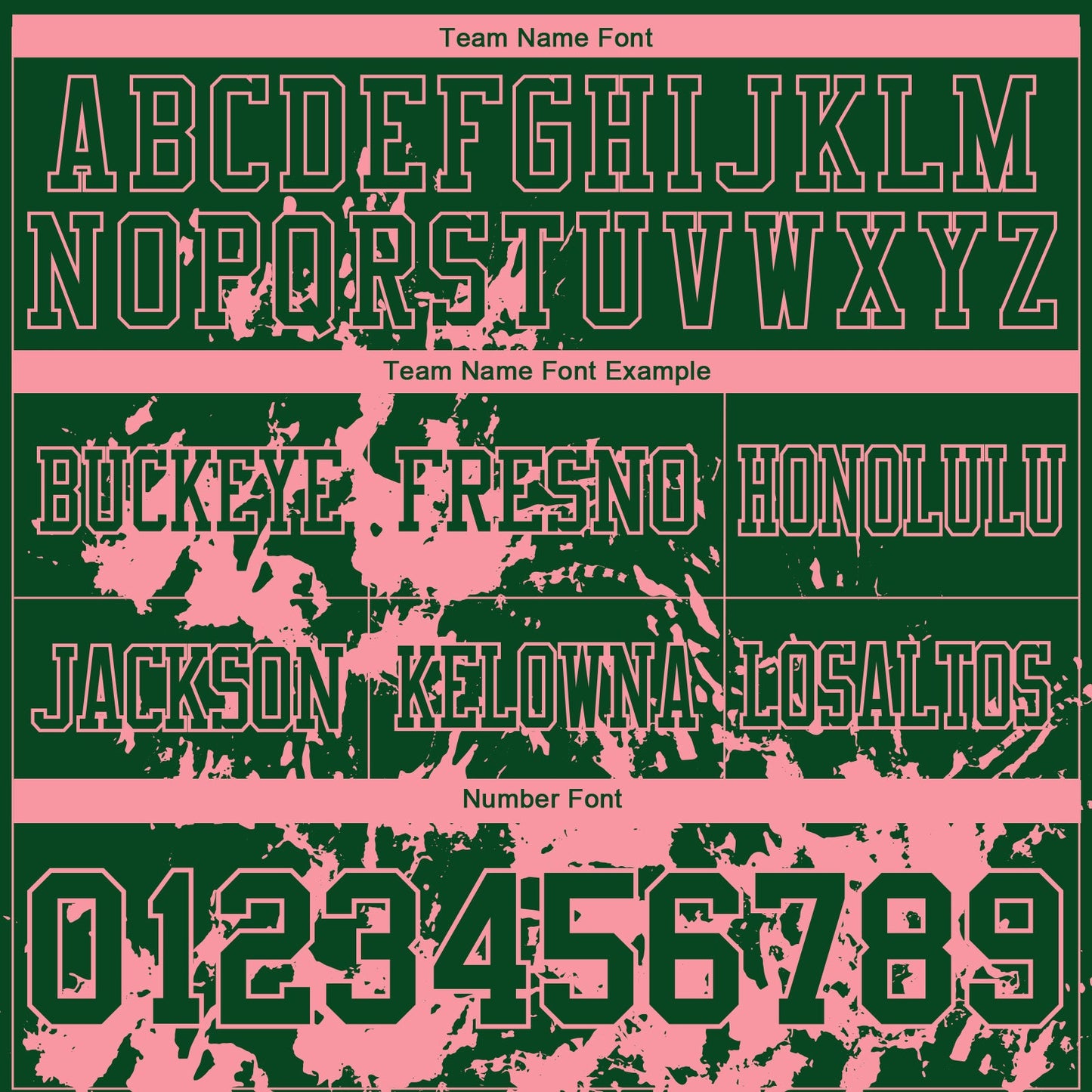 Custom Green Medium Pink 3D Pattern Splash Authentic Football Jersey
