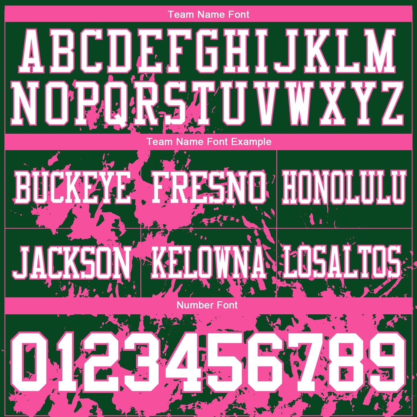 Custom Green White-Pink 3D Pattern Splash Authentic Football Jersey