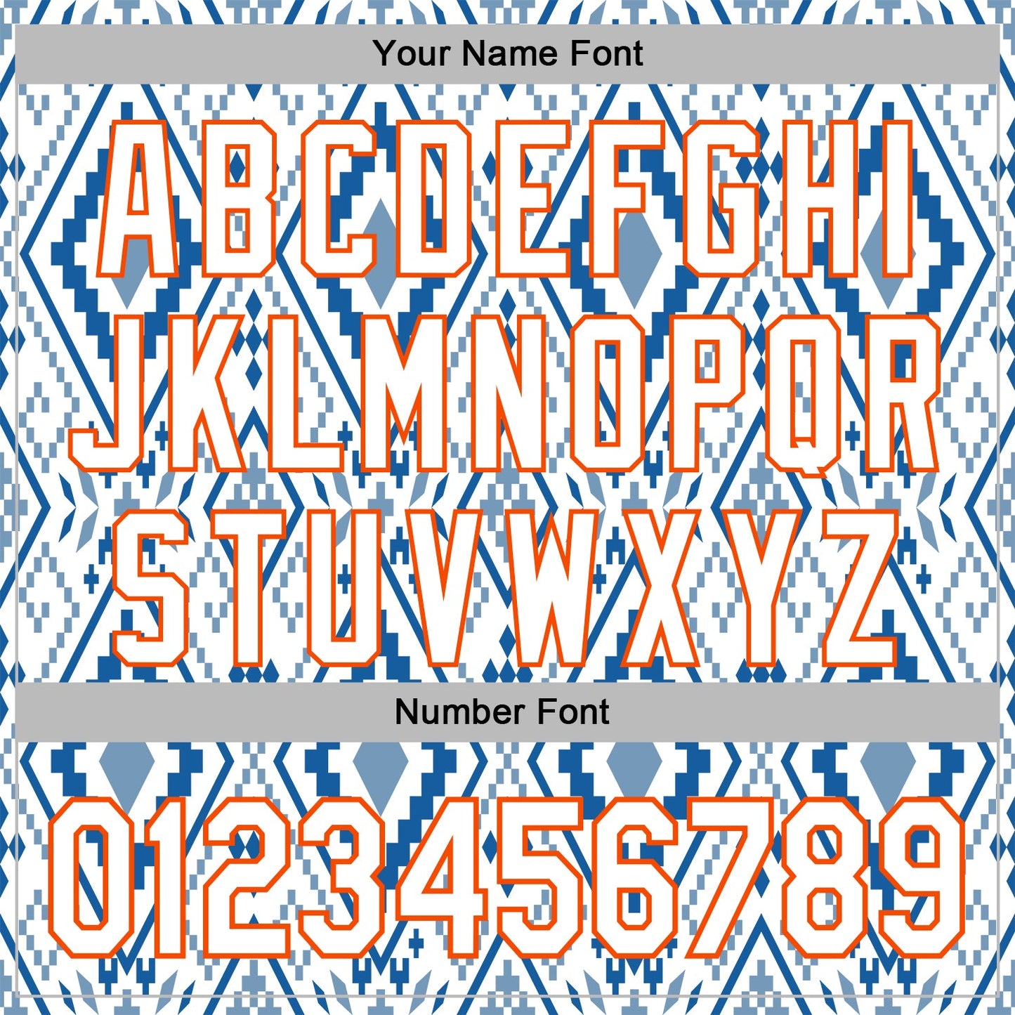 Custom Stitched White Blue-Orange 3D Mexico Aztec Pattern Sports Pullover Sweatshirt Hoodie