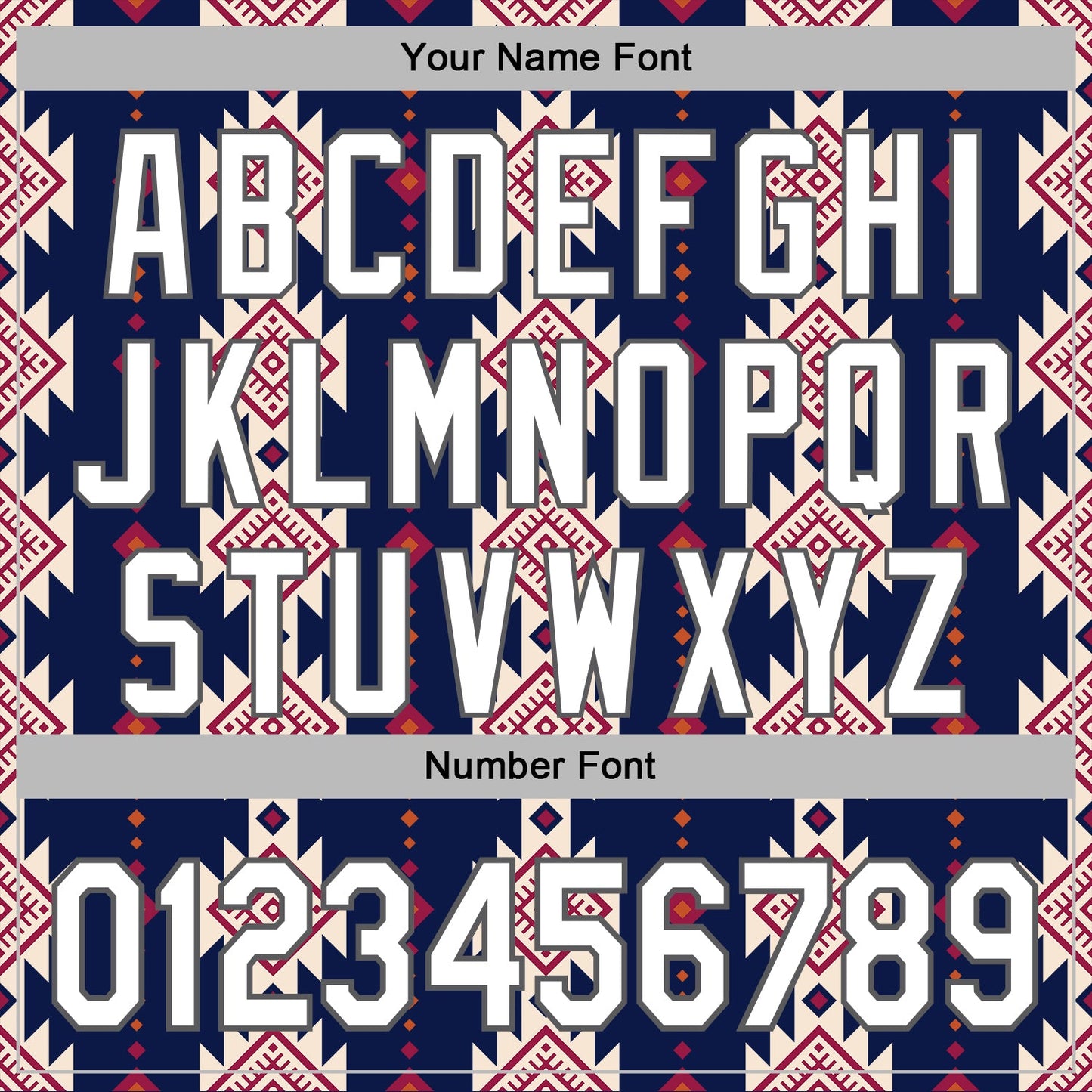 Custom Stitched Navy White Cream Red-Steel Gray 3D Mexico Aztec Pattern Sports Pullover Sweatshirt Hoodie