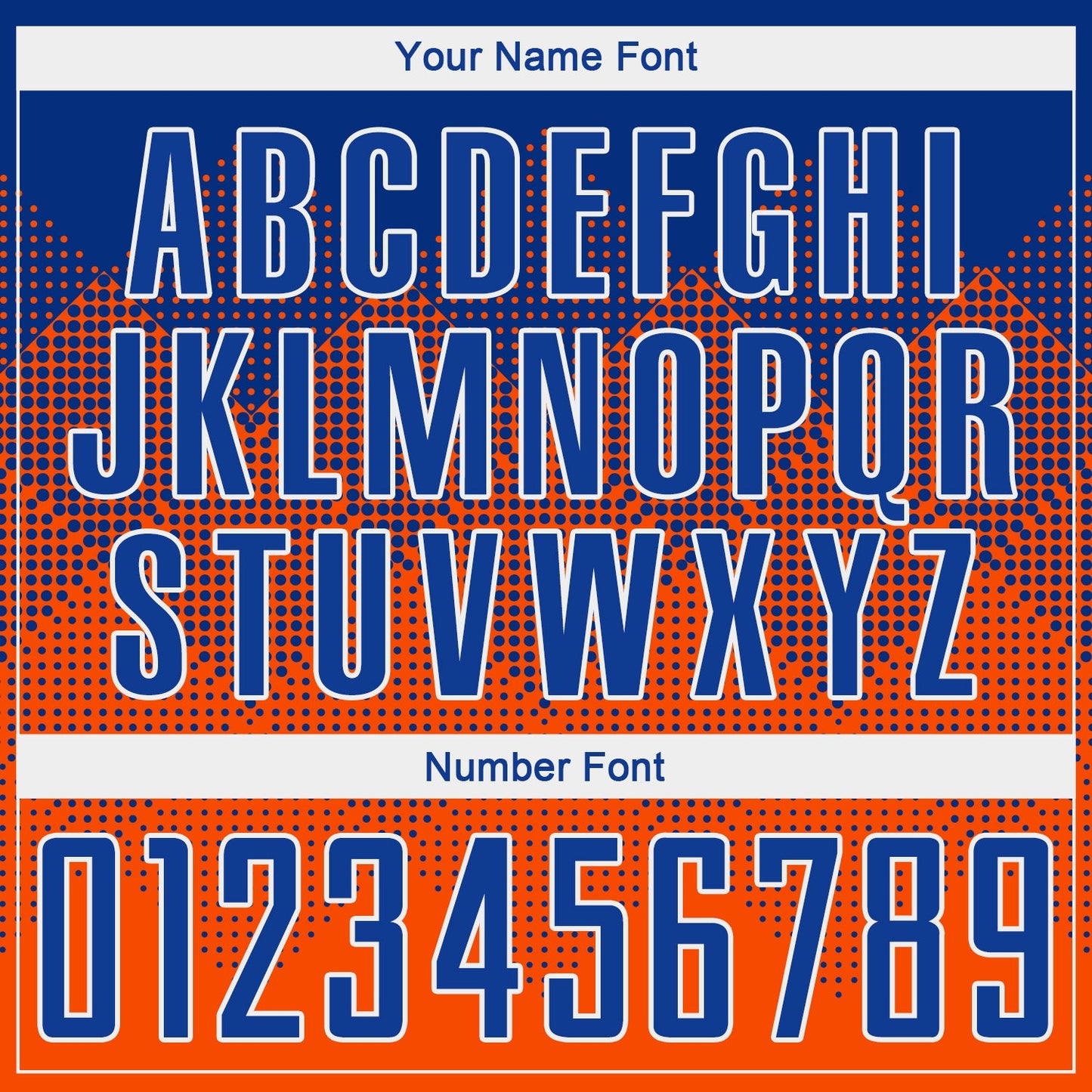 Custom Orange Royal-White Round Neck Sublimation Basketball Uniform Jersey