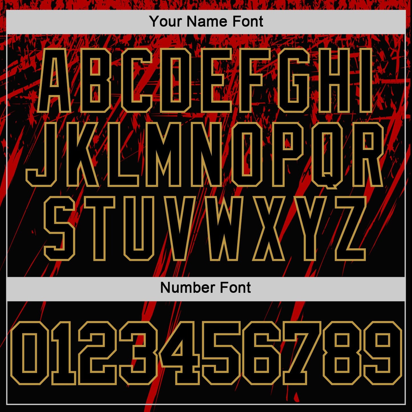 Custom Black Red-Old Gold Splash Round Neck Sublimation Basketball Set Jersey