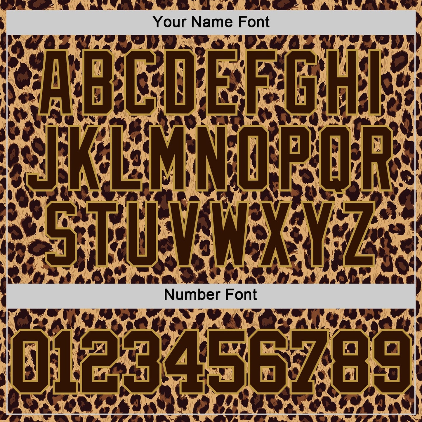 Custom Brown Old Gold Leopard Print Round Neck Sublimation Basketball Set Jersey