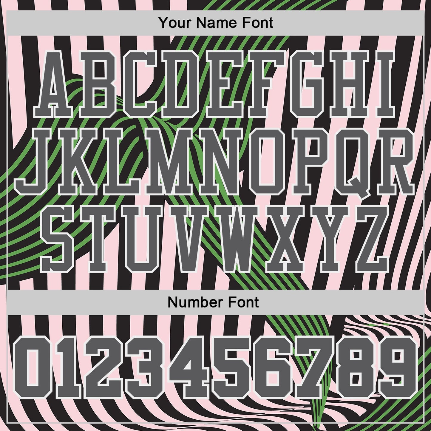 Custom Black Steel Gray Light Pink Green-White Wave Stripe Round Neck Sublimation Basketball Uniform Jersey