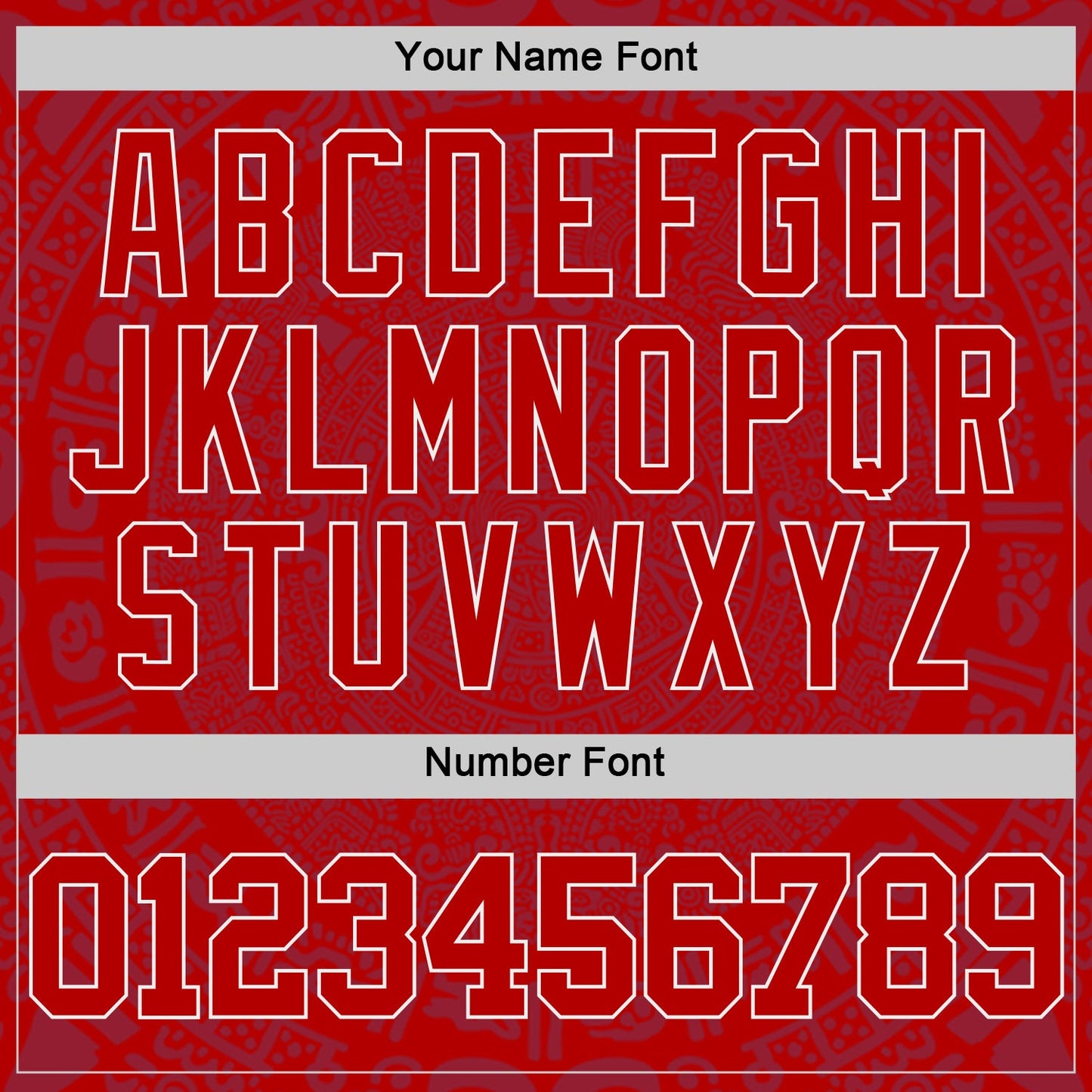 Custom Red-White Tribal Ethnic Aztec Sun Stone Side Panel Stripe Round Neck Sublimation Basketball Set Jersey