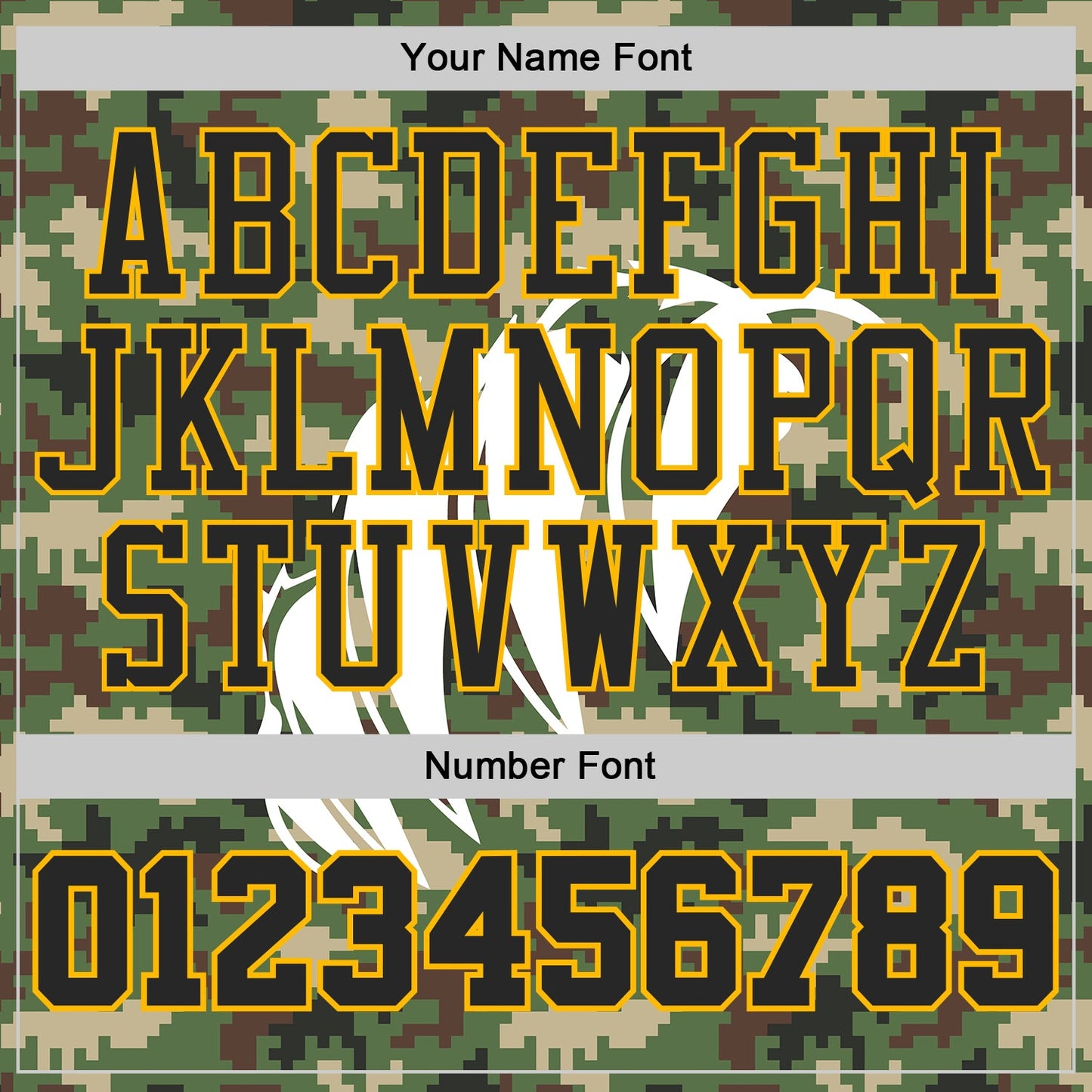 Custom Camo Black-Gold Woodland Camouflage Claw Round Neck Sublimation Salute To Service Basketball Uniform Jersey