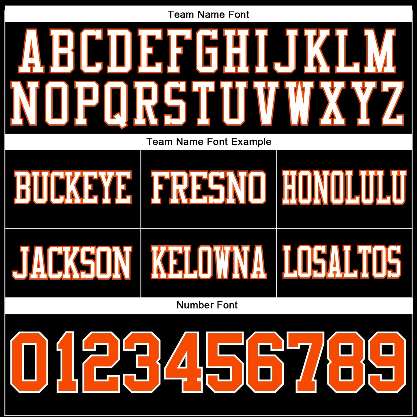 Custom Black Orange-White Authentic Football Jersey