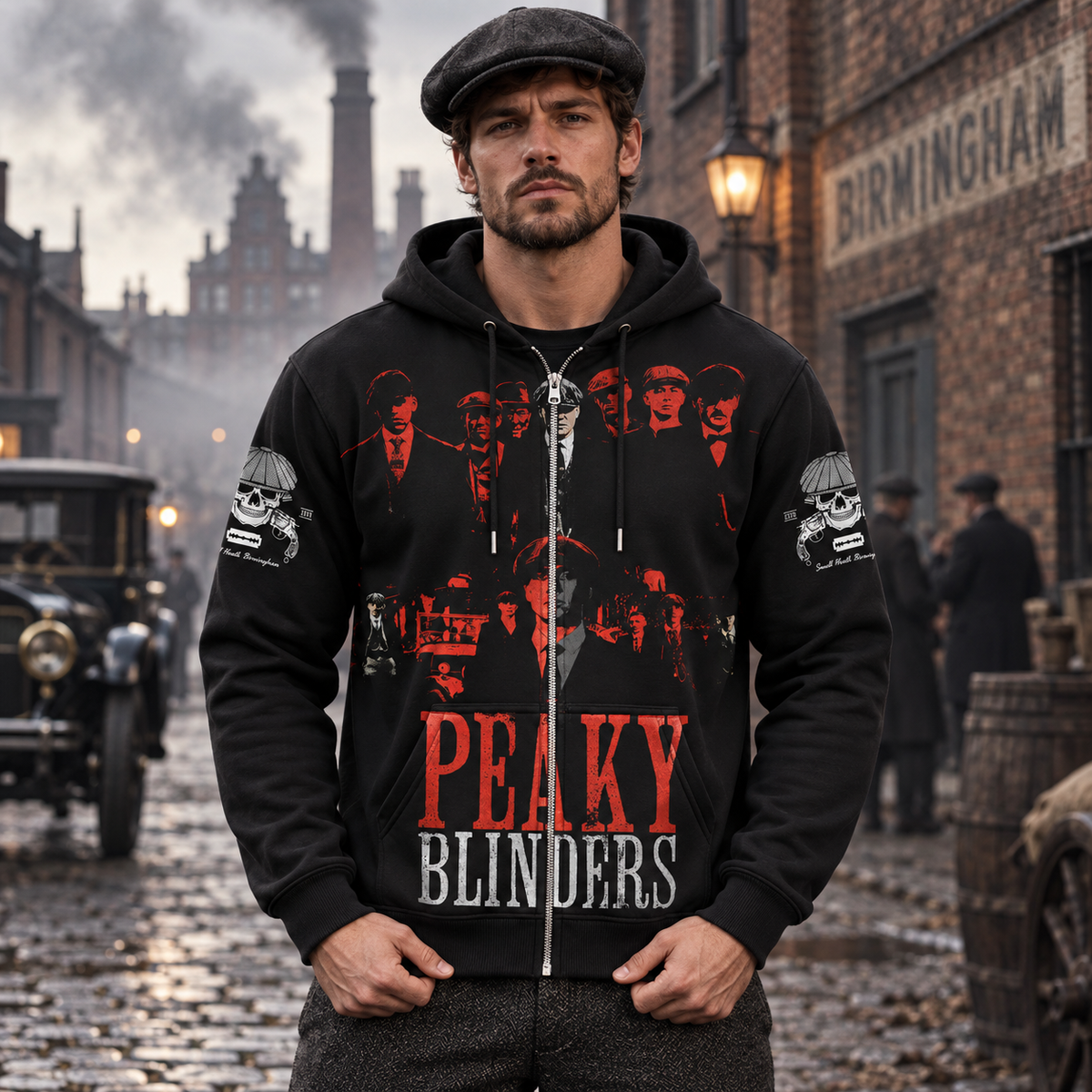 Peaky Blinders Red Black Apparel Collection | Hoodie, Zip Hoodie, Sweatshirt, T-Shirt & Polo Shirt