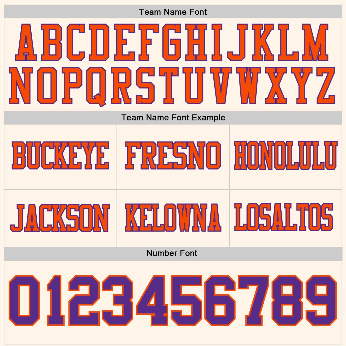Custom Cream Purple-Orange Authentic Football Jersey