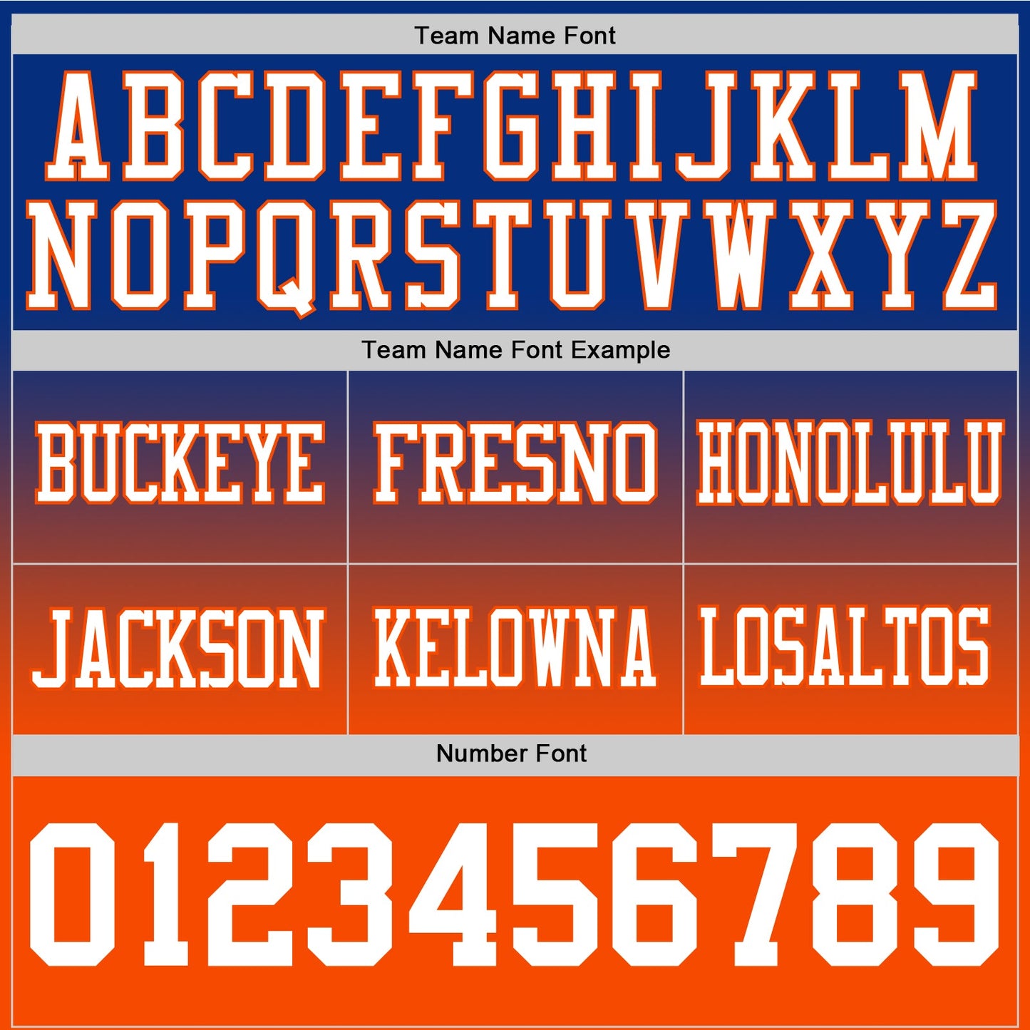 Custom Royal White-Orange Authentic Fade Fashion Football Jersey