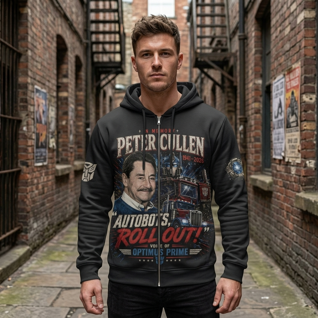 Peter Cullen Tribute Shirt — Vintage Robot Hero Voice Icon Gift