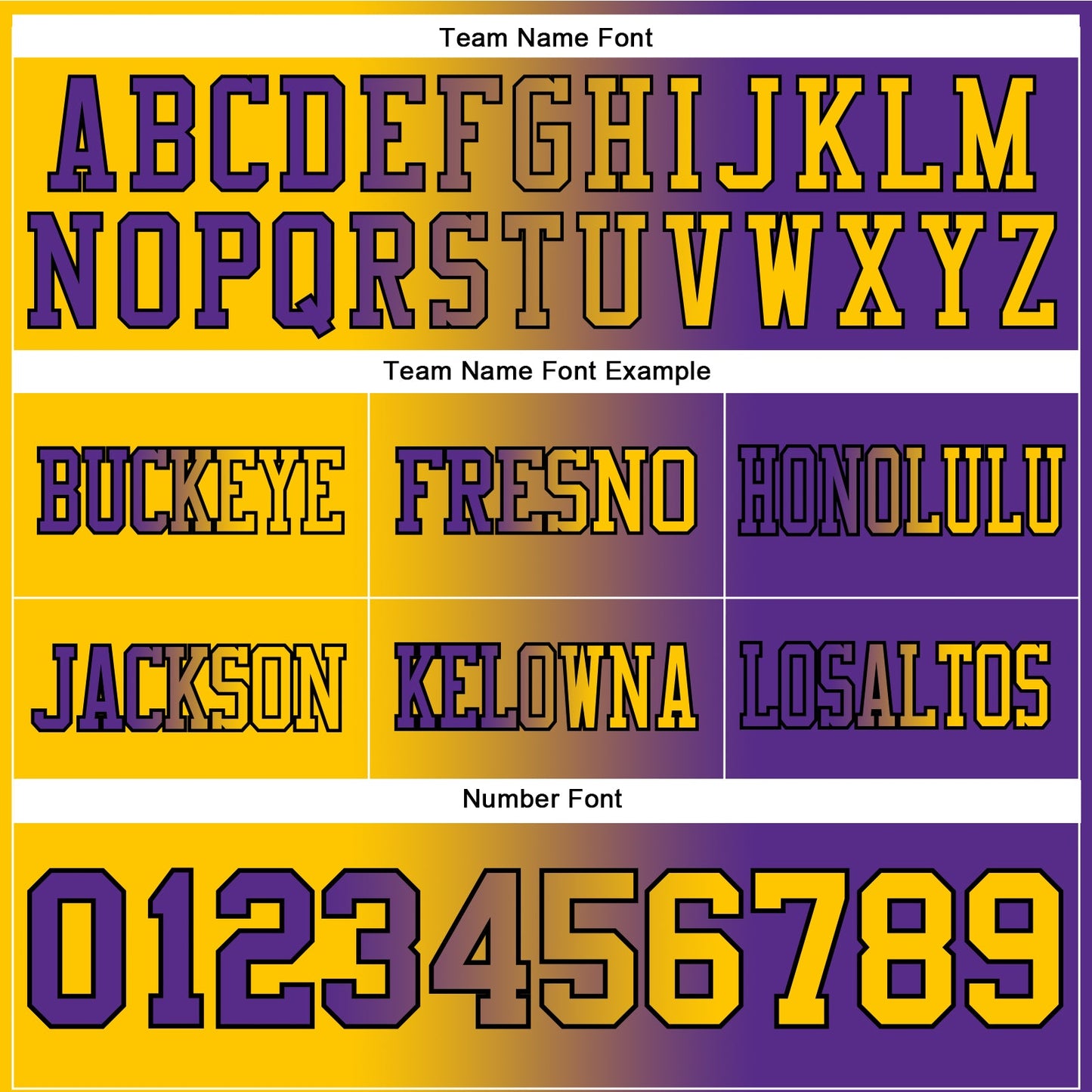 Custom Purple Yellow-Black Authentic Gradient Fashion Football Jersey