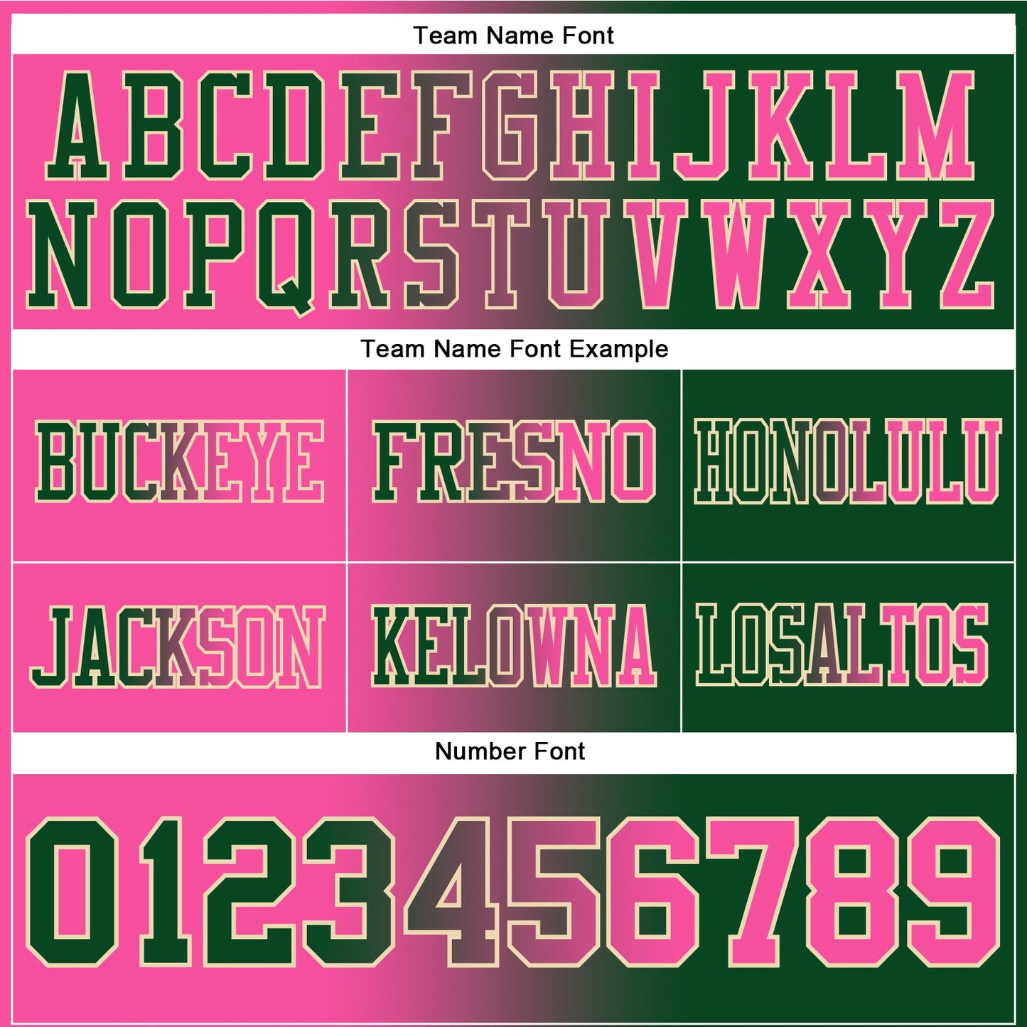 Custom Green Pink-Cream Authentic Gradient Fashion Football Jersey