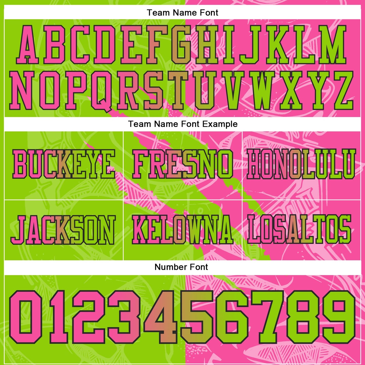 Custom Neon Green Pink-Black Authentic Gradient Fashion Scratch Football Jersey