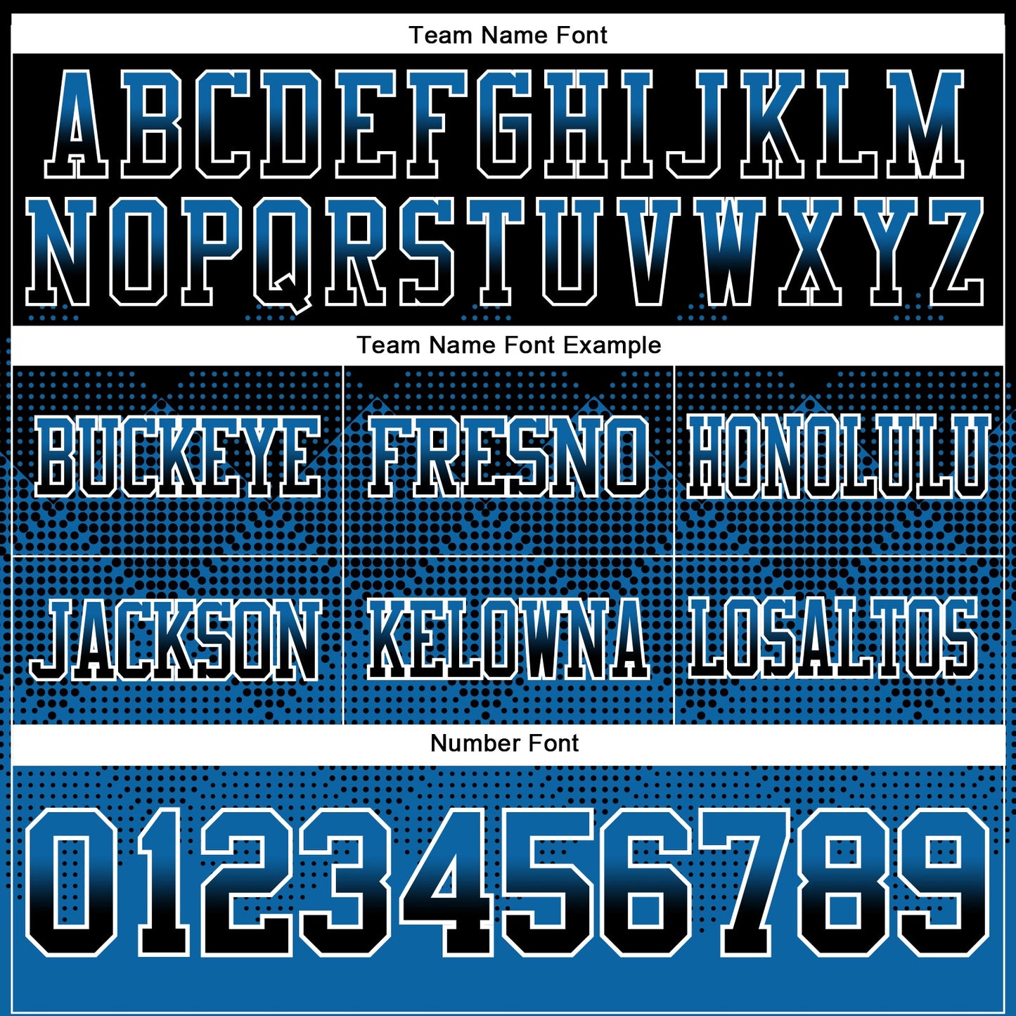 Custom Black Blue-White Authentic Gradient Square Shape 7V7 Flag Football Jersey