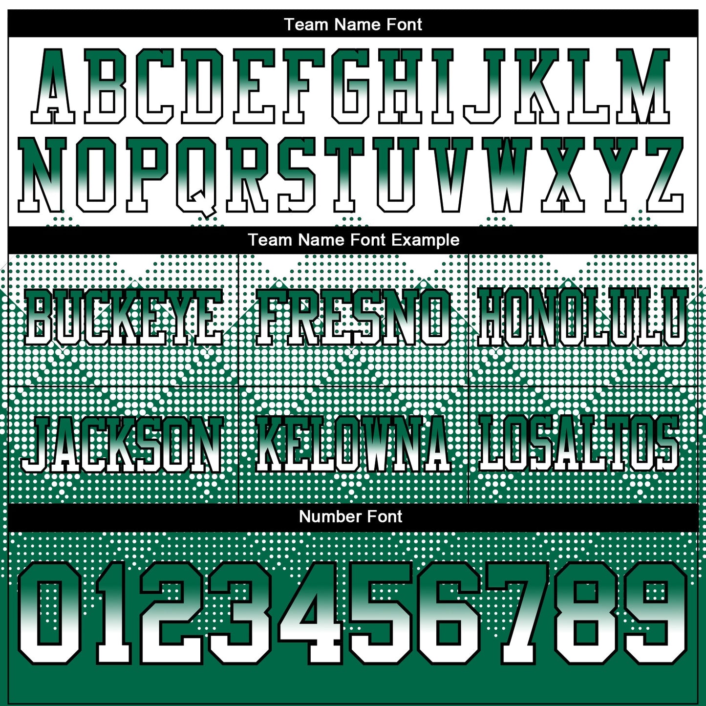 Custom White Kelly Green-Black Authentic Gradient Square Shape 7V7 Flag Football Jersey