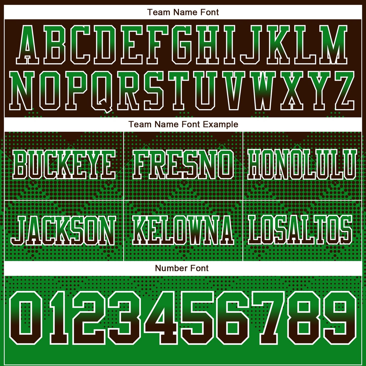 Custom Brown Grass Green-White Authentic Gradient Square Shape 7V7 Flag Football Jersey