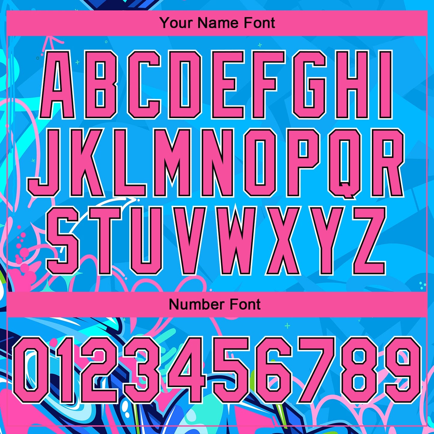 Custom Stitched Graffiti Pattern Pink Black-White 3D Hiphop Abstract Urban Street Art Sports Pullover Sweatshirt Hoodie