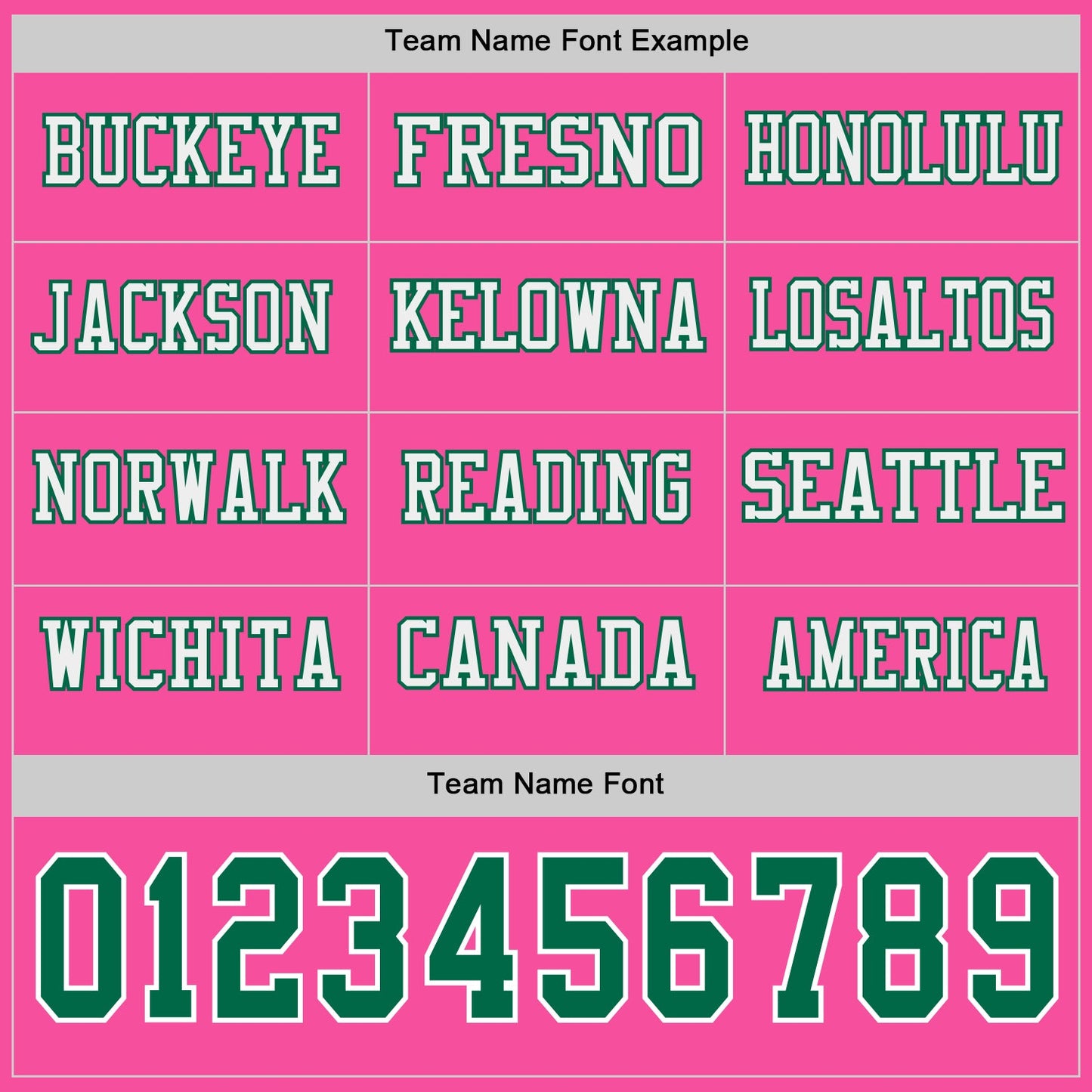 Custom Pink Kelly Green-White Long Sleeve Authentic Football Jersey