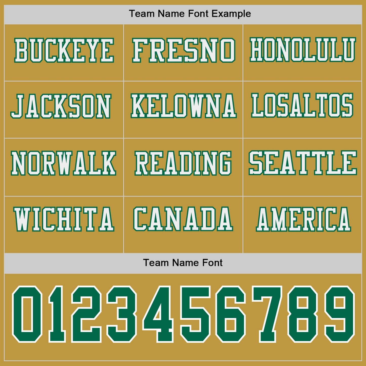 Custom Old Gold Kelly Green-White Long Sleeve Authentic Football Jersey
