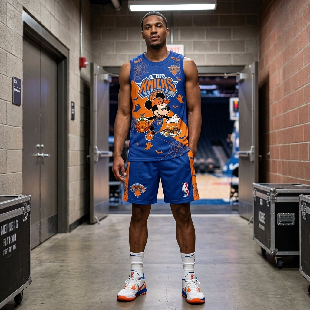 Limited Halloween Fan Set, Cartoon Mouse Basketball Jersey + Shorts | 30 Teams