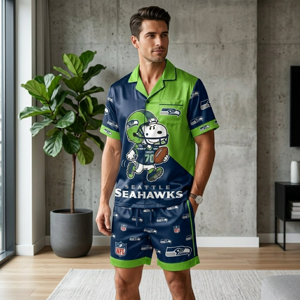 SHORT-SLEEVE PAJAMAS SET FOR TOP TEAM FOOTBALL FAN