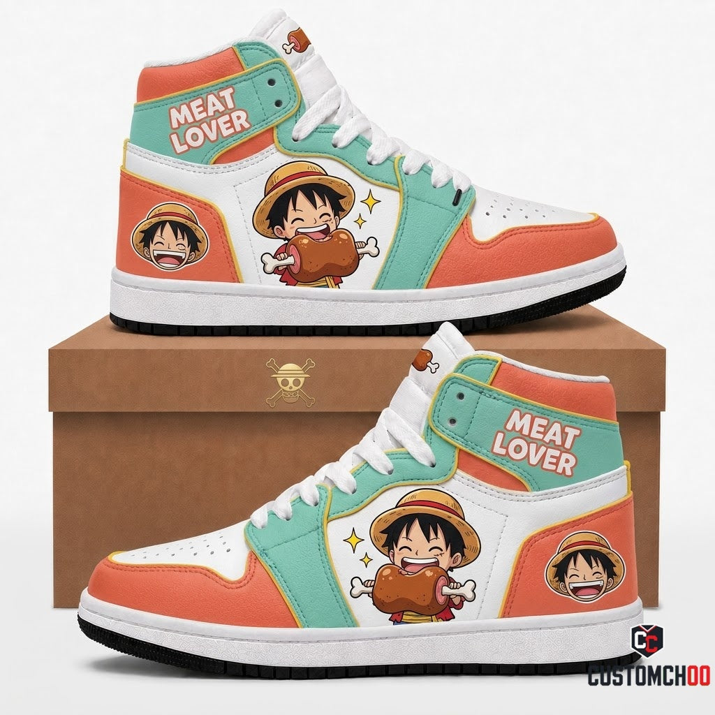 Monkey D. Luffy Gear 5 Anime Canvas High Top Sneakers - 08. Chibi Pop