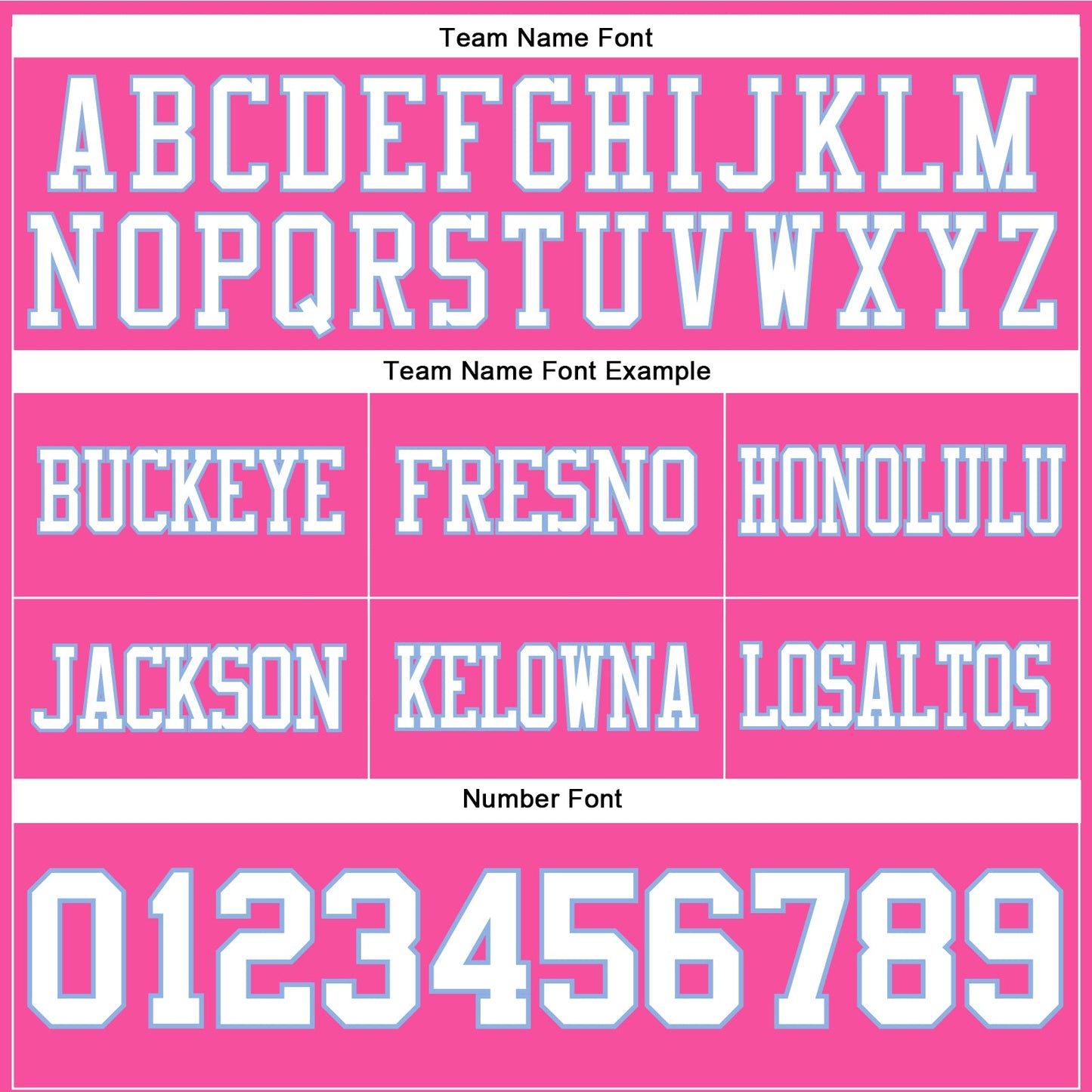 Custom Pink White-Light Blue Authentic Football Jersey