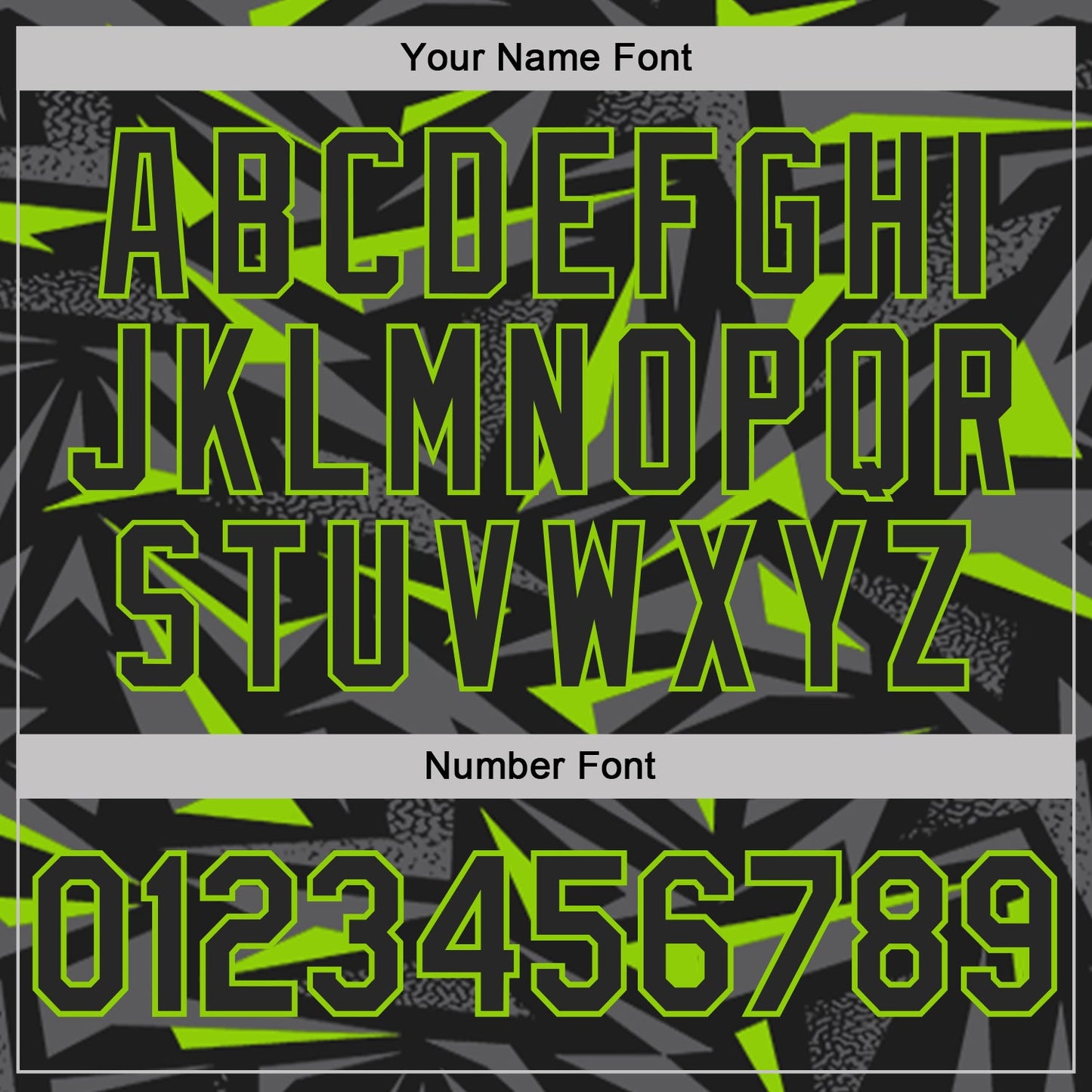 Custom Black Steel Gray-Neon Green Cyber Mecha E-sport Geometric Shards Spike Performance Polo Shirt