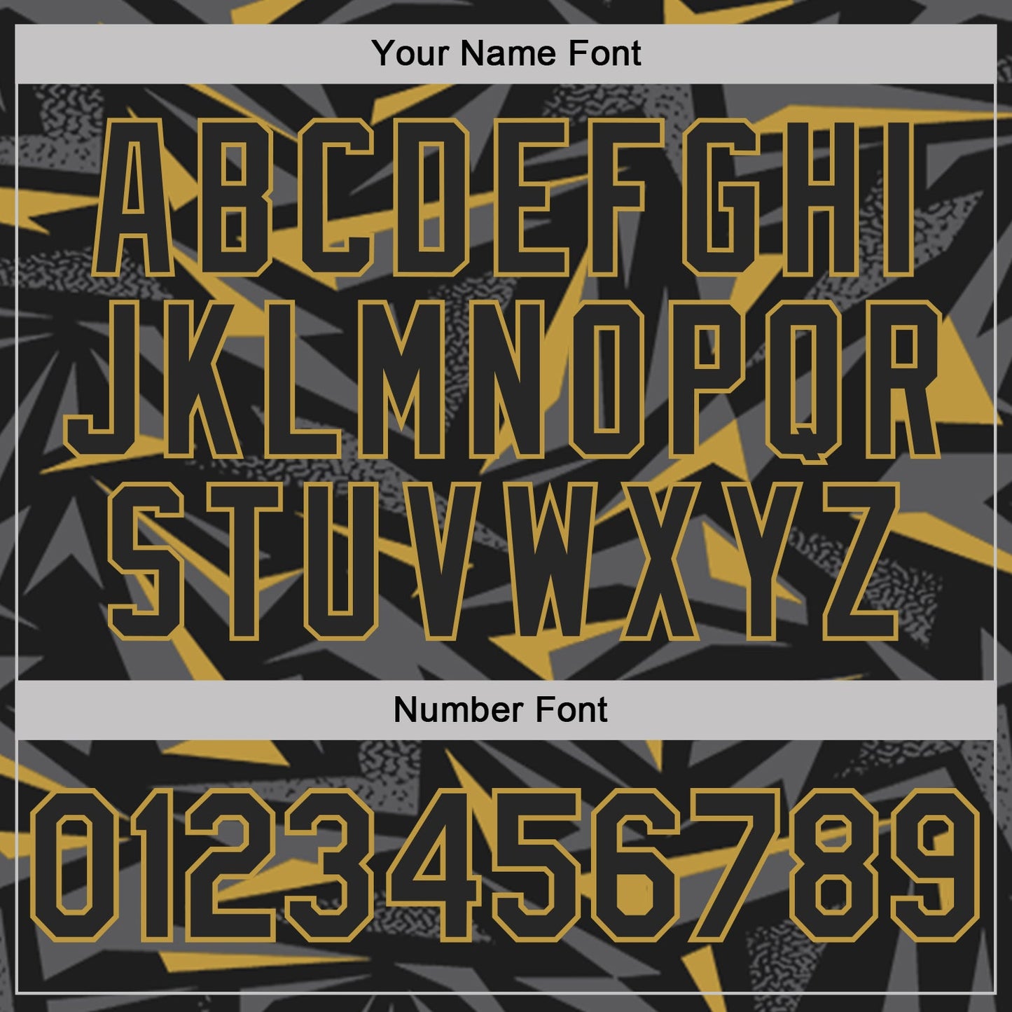 Custom Black Steel Gray-Old Gold Cyber Mecha E-sport Geometric Shards Spike Performance Polo Shirt