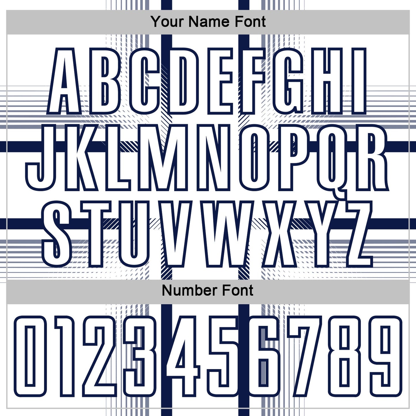 Custom White Navy Lines Sublimation Soccer Uniform Jersey