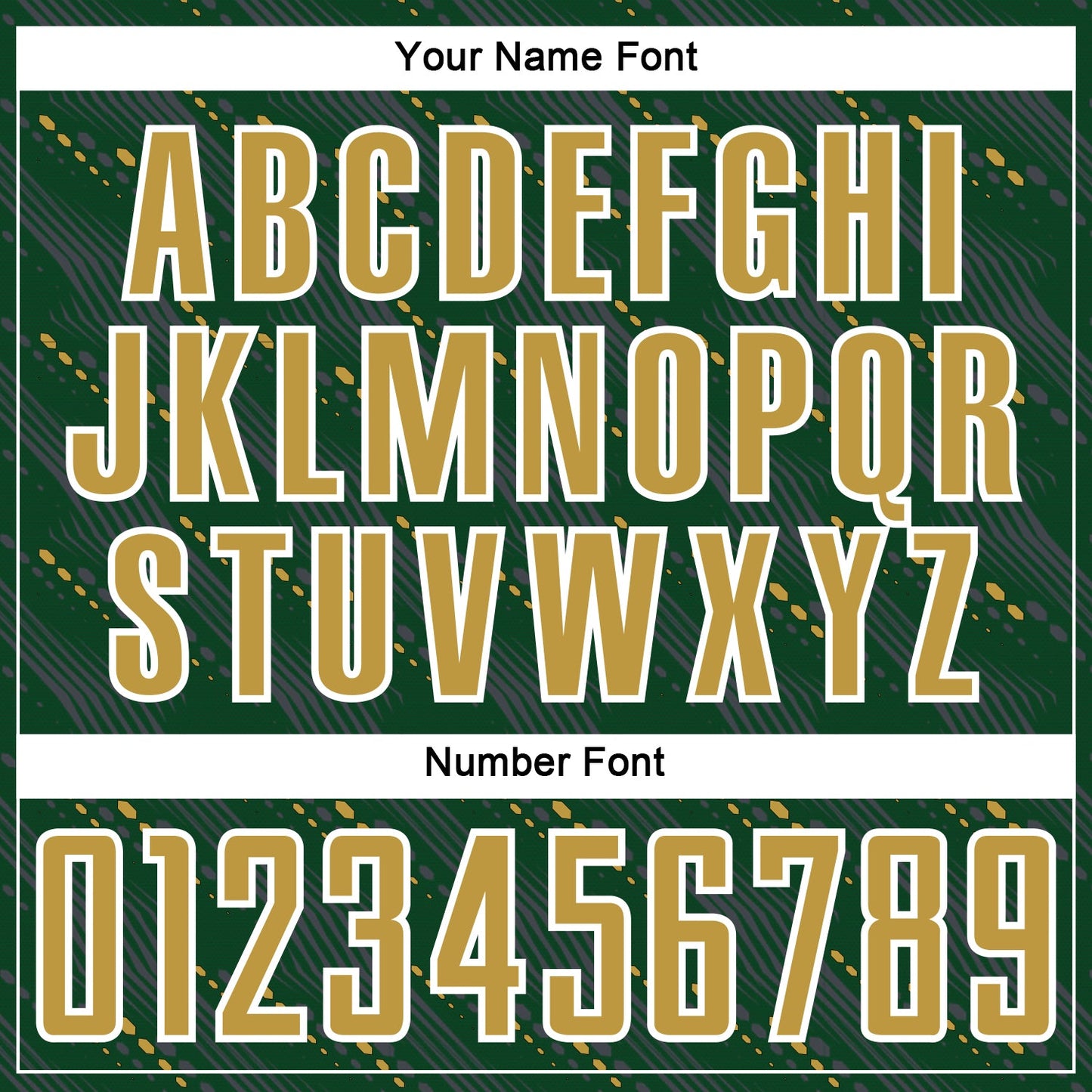 Custom Green Old Gold-White Slant Lines Sports Sublimation Soccer Uniform Jersey