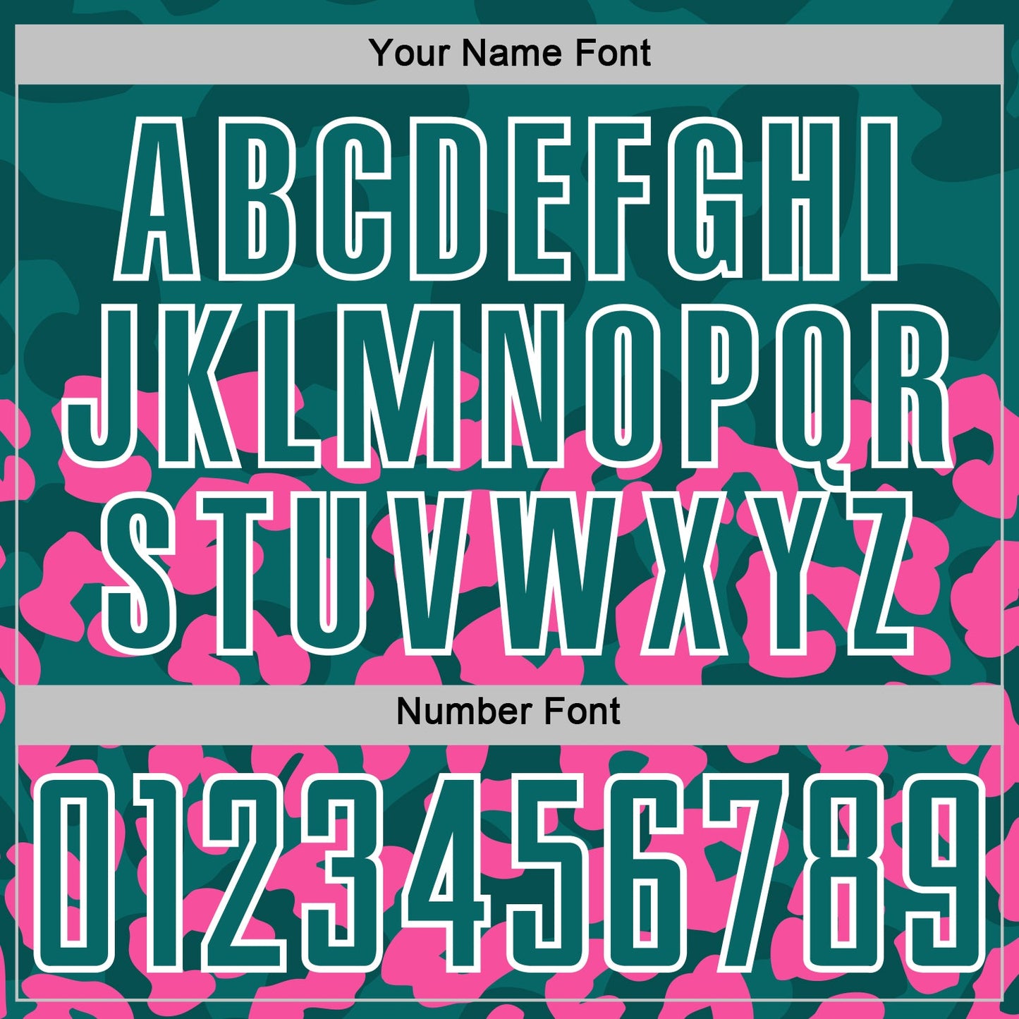 Custom Pink Teal-White Animal Leopard Print Sports Sublimation Soccer Uniform Jersey