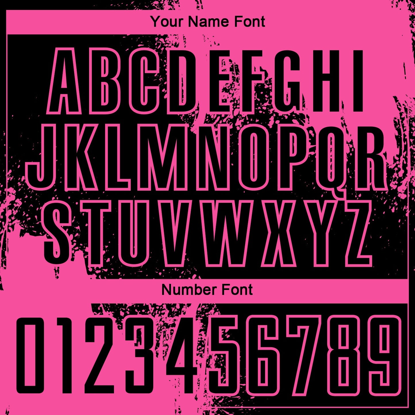 Custom Black Pink Abstract Brush Stroke Sports Sublimation Soccer Uniform Jersey