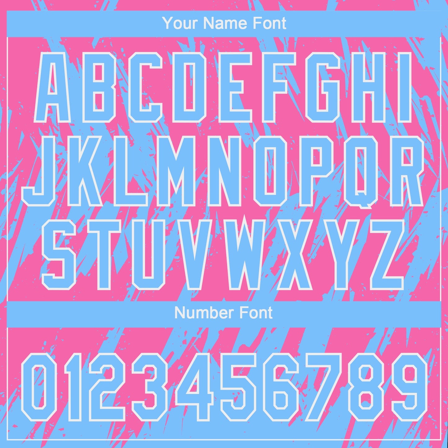Custom Pink Powder Blue-White 3D Pattern Two-Button Unisex Softball Jersey