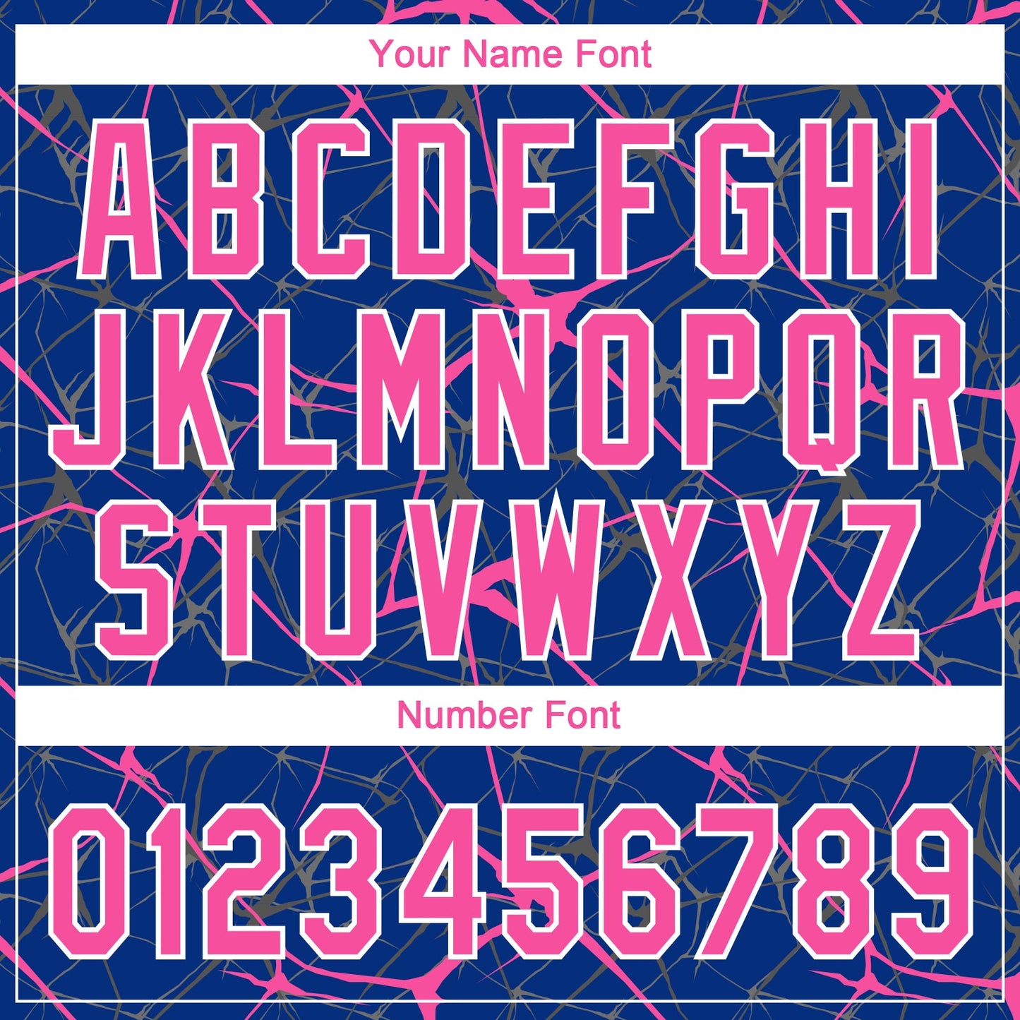 Custom Royal Pink-White Abstract Network Two-Button Unisex Softball Jersey